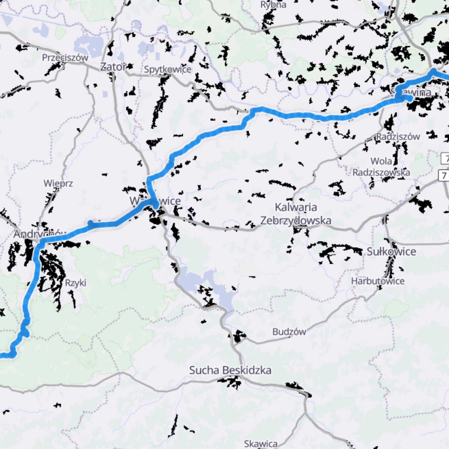 Map itinerary