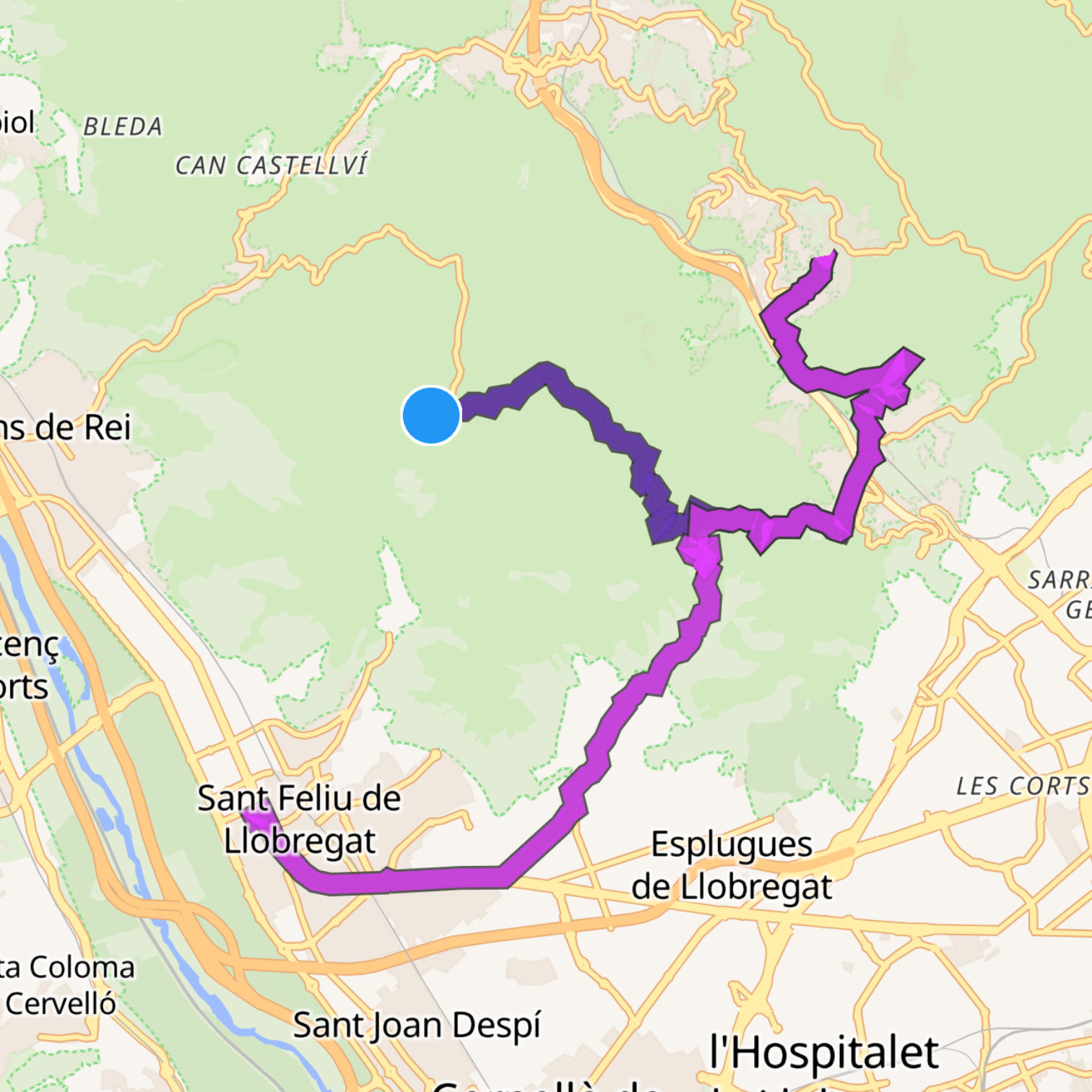 Map itinerary
