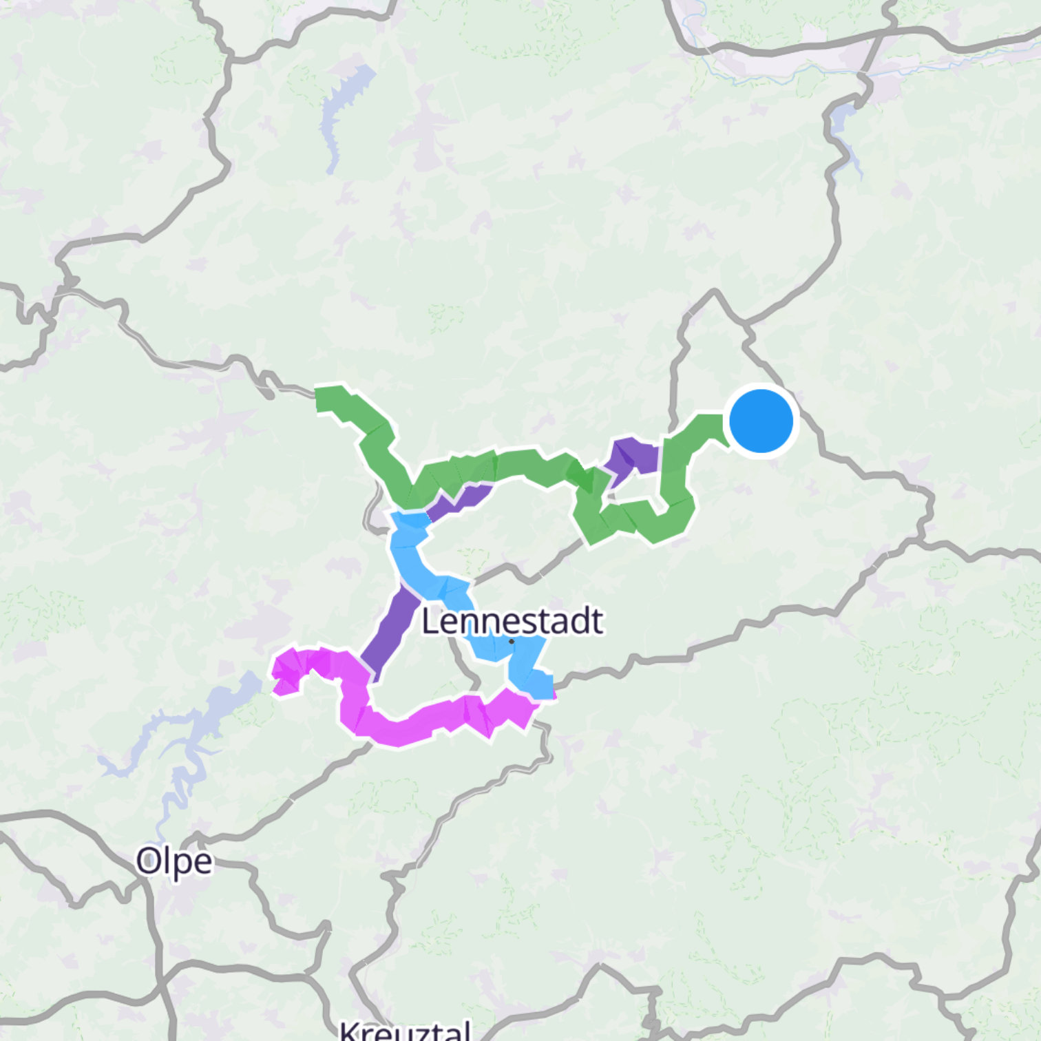 Map itinerary