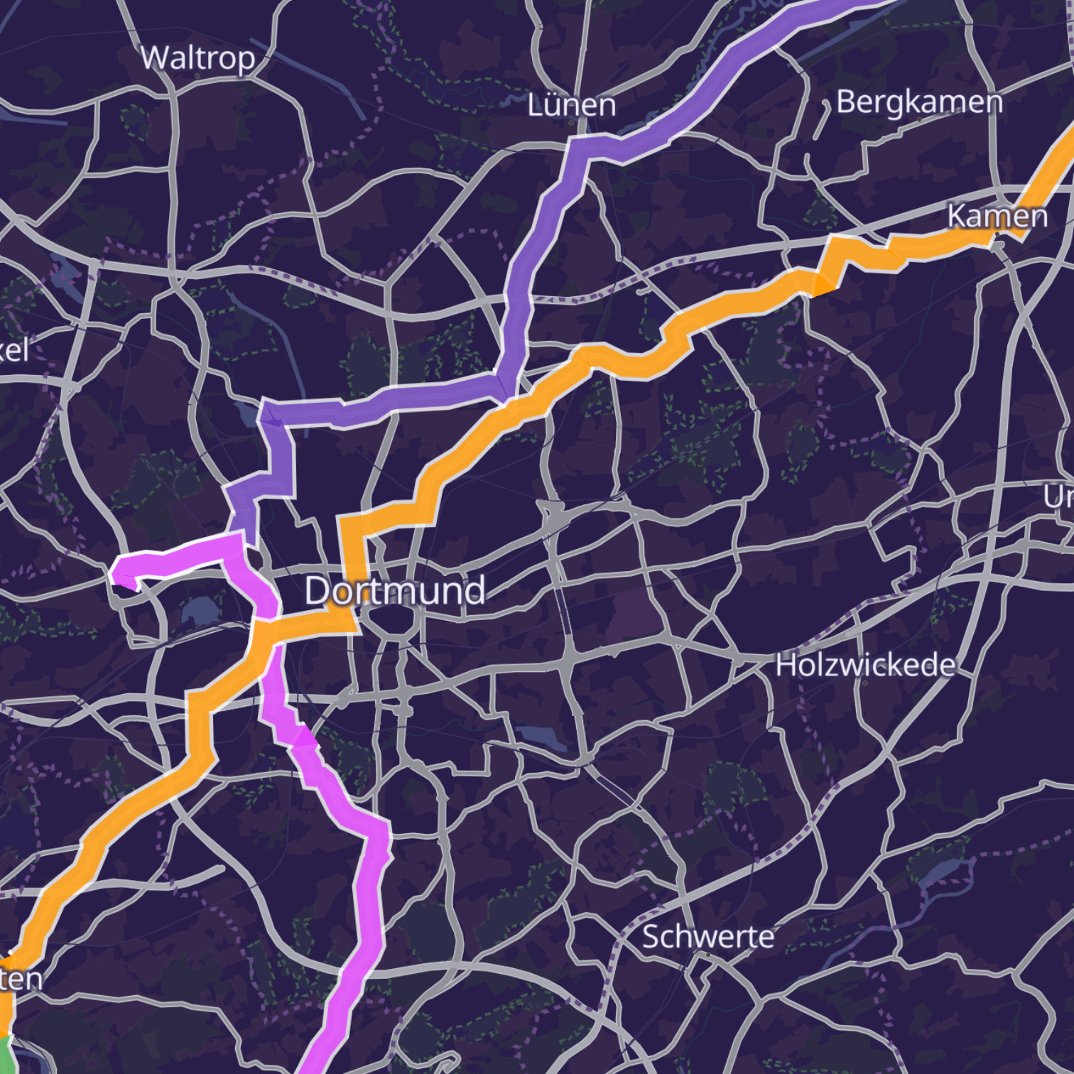 Map itinerary