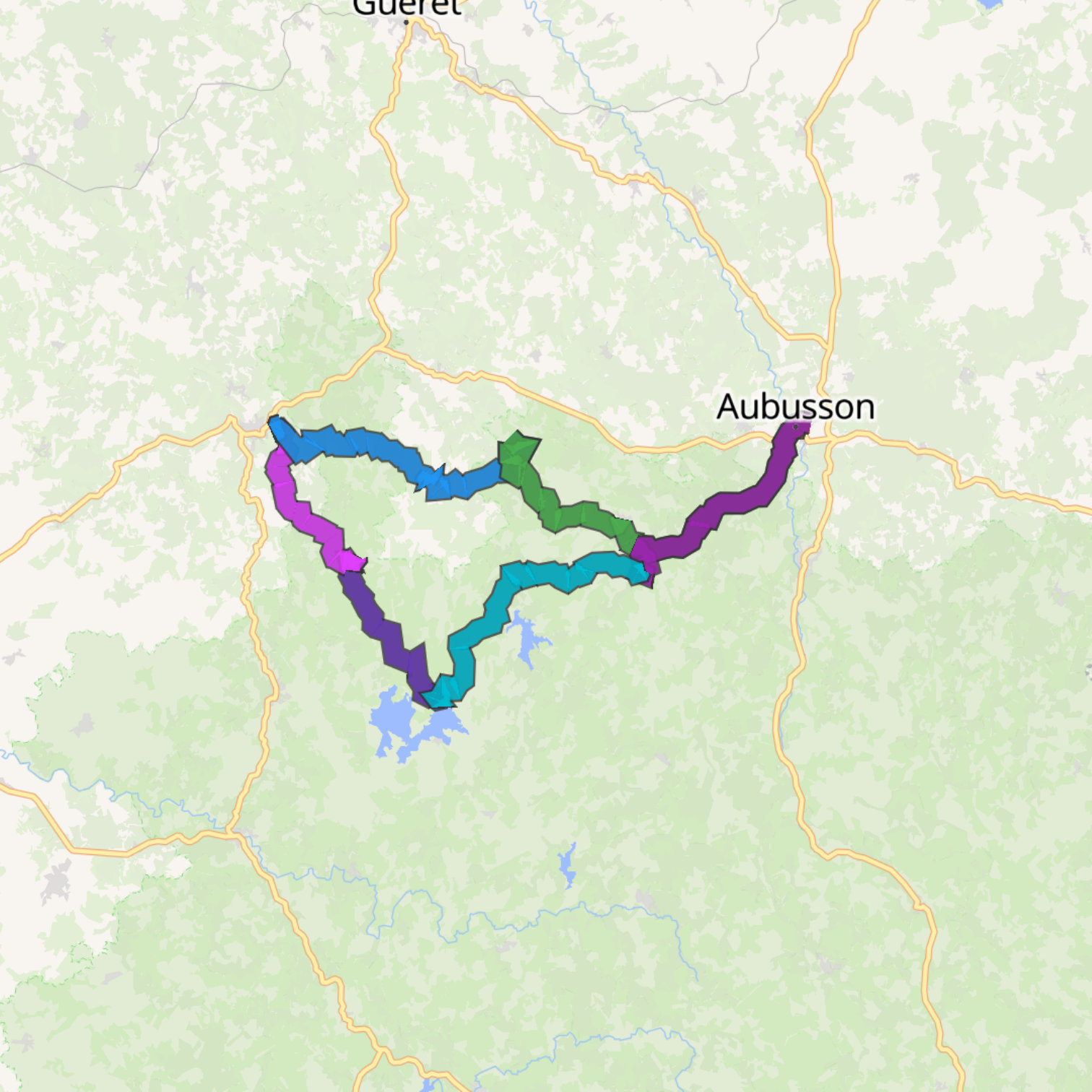 Map itinerary