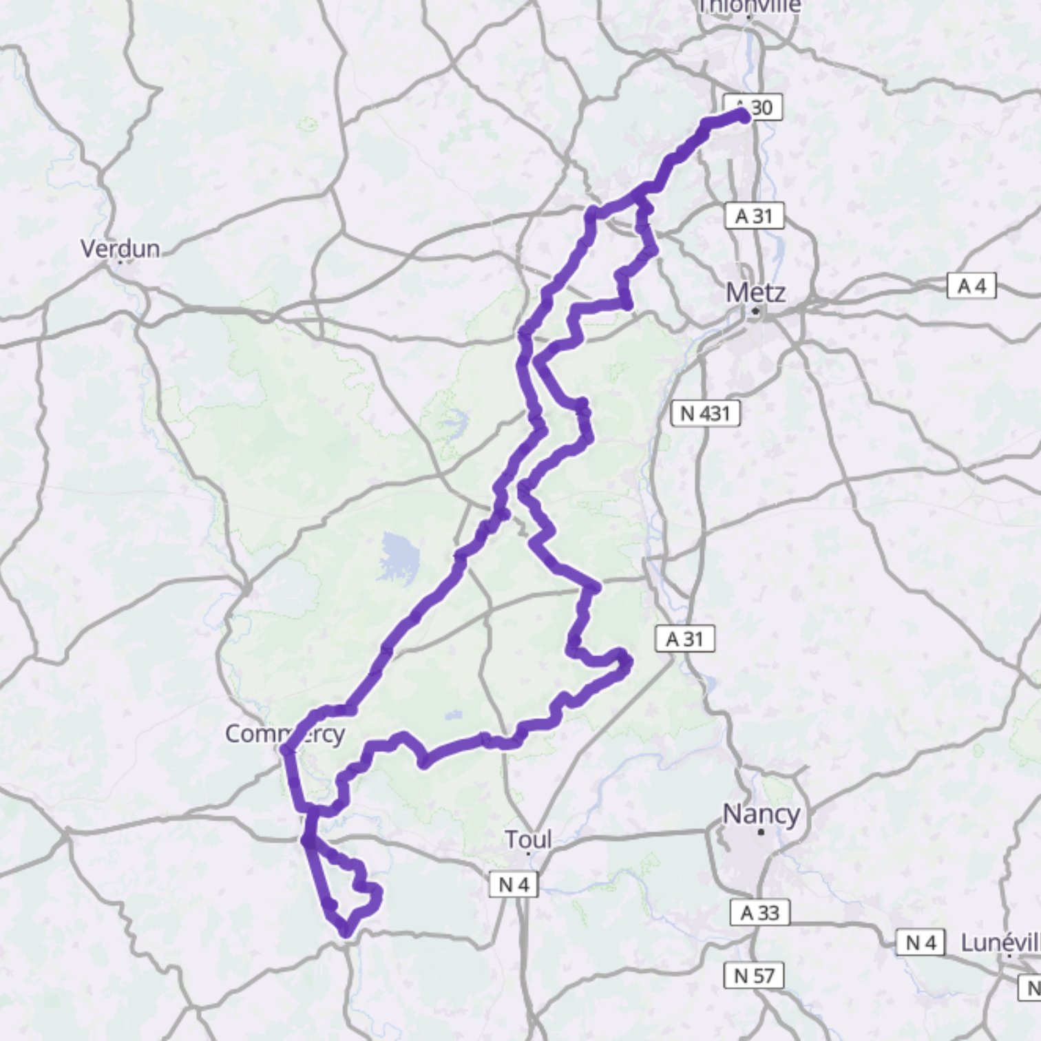 Map itinerary