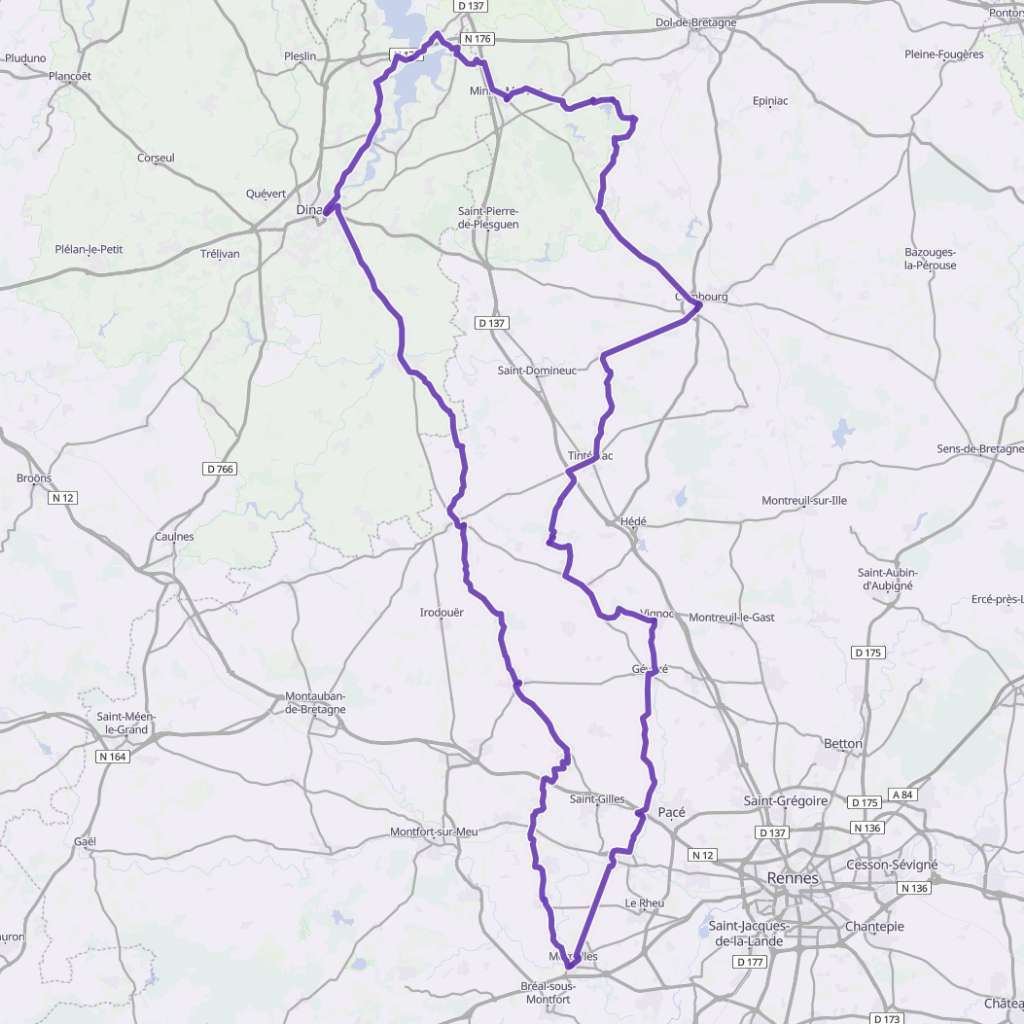 Map itinerary