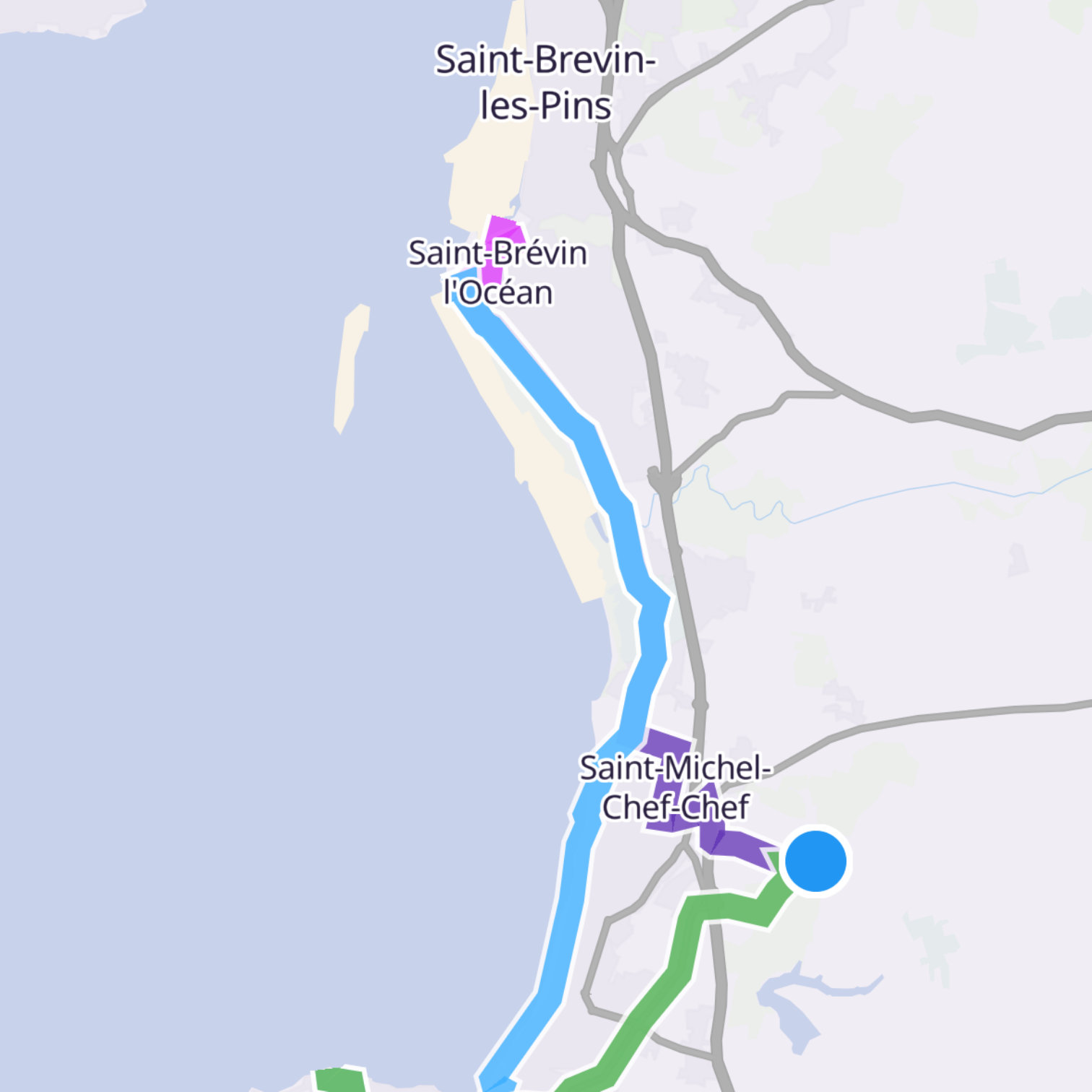 Map itinerary