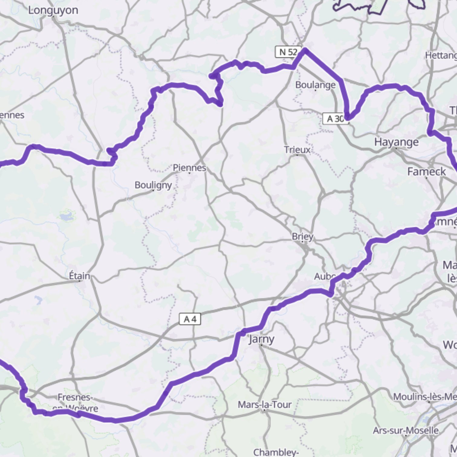 Map itinerary