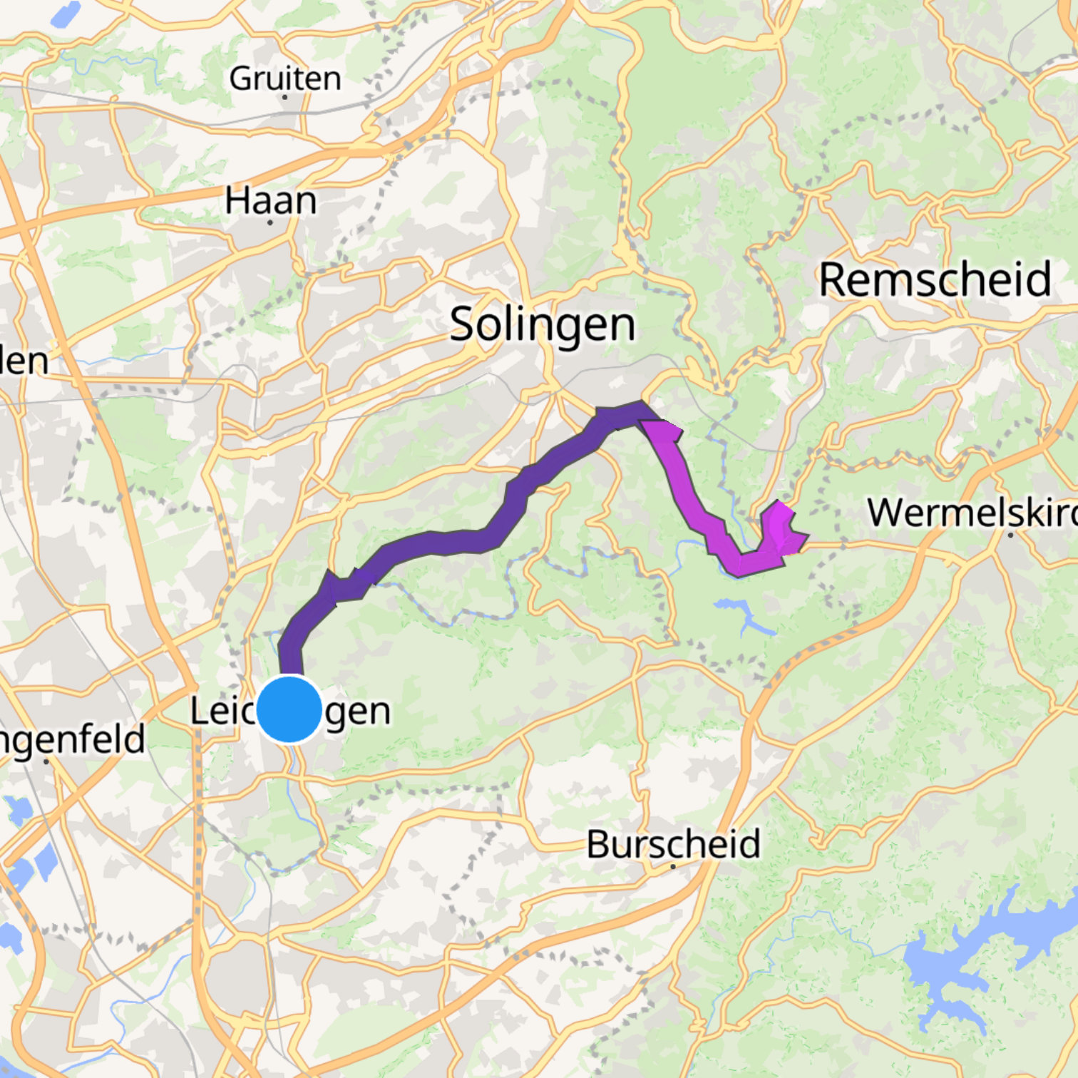 Map itinerary