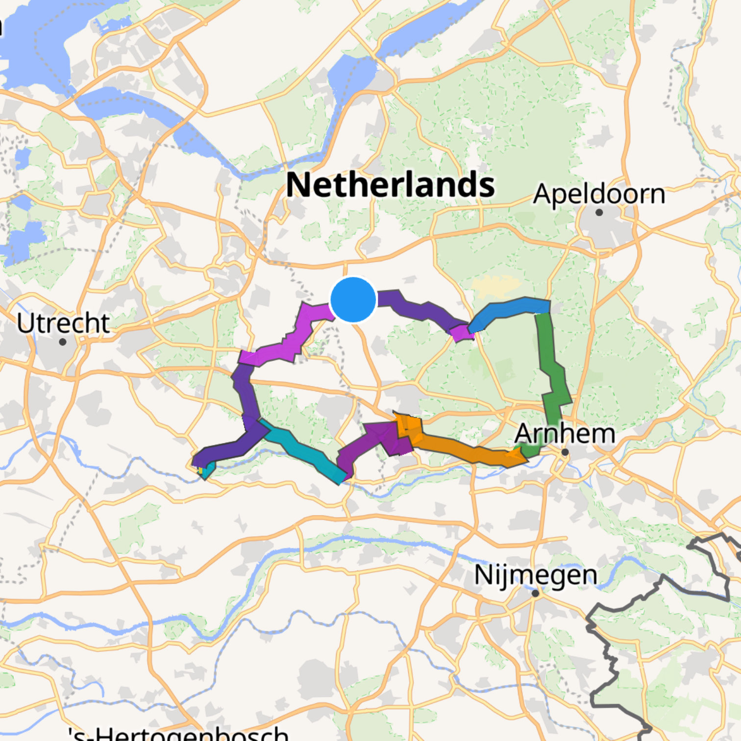 Map itinerary