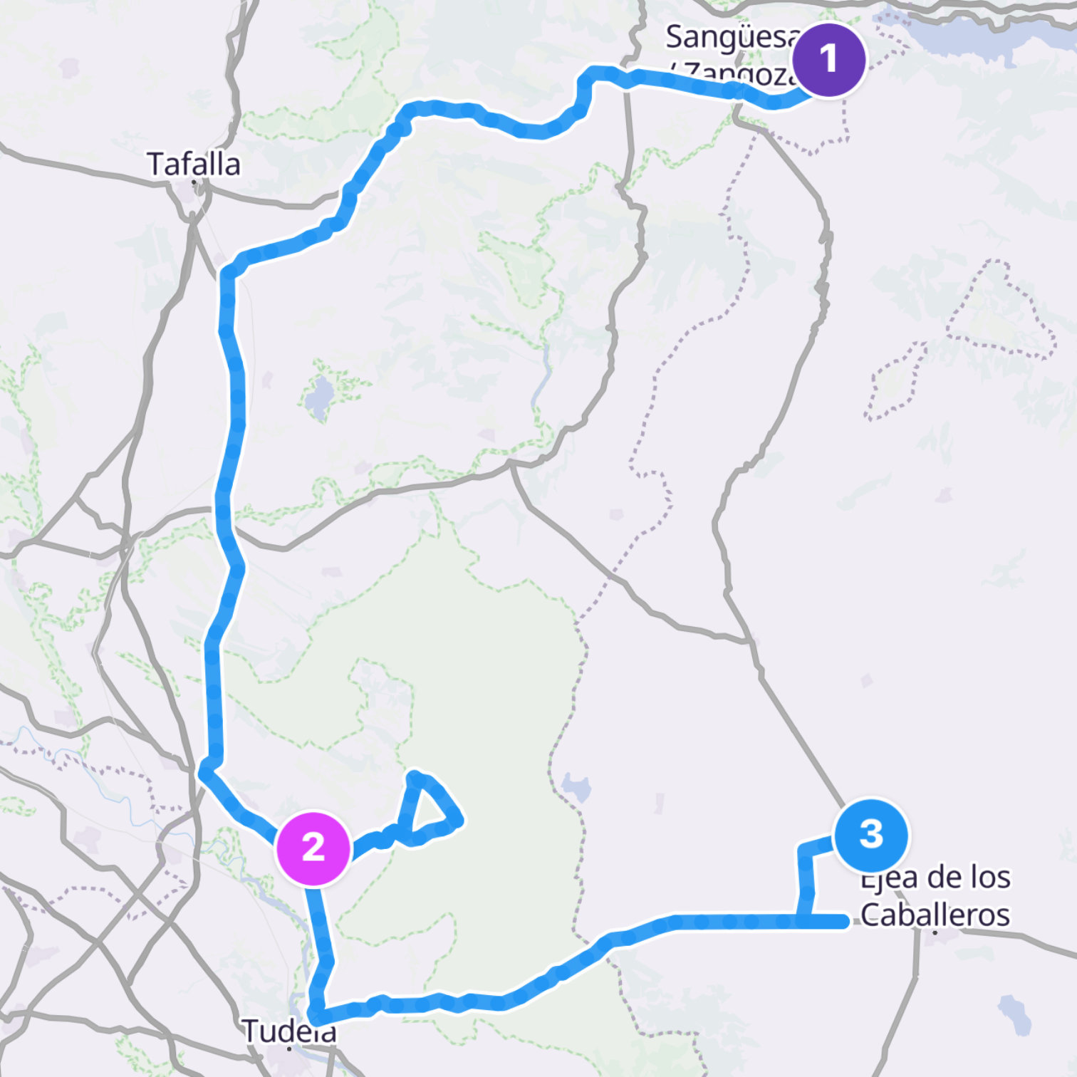 Map itinerary