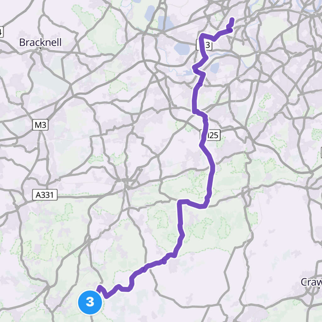 Map itinerary