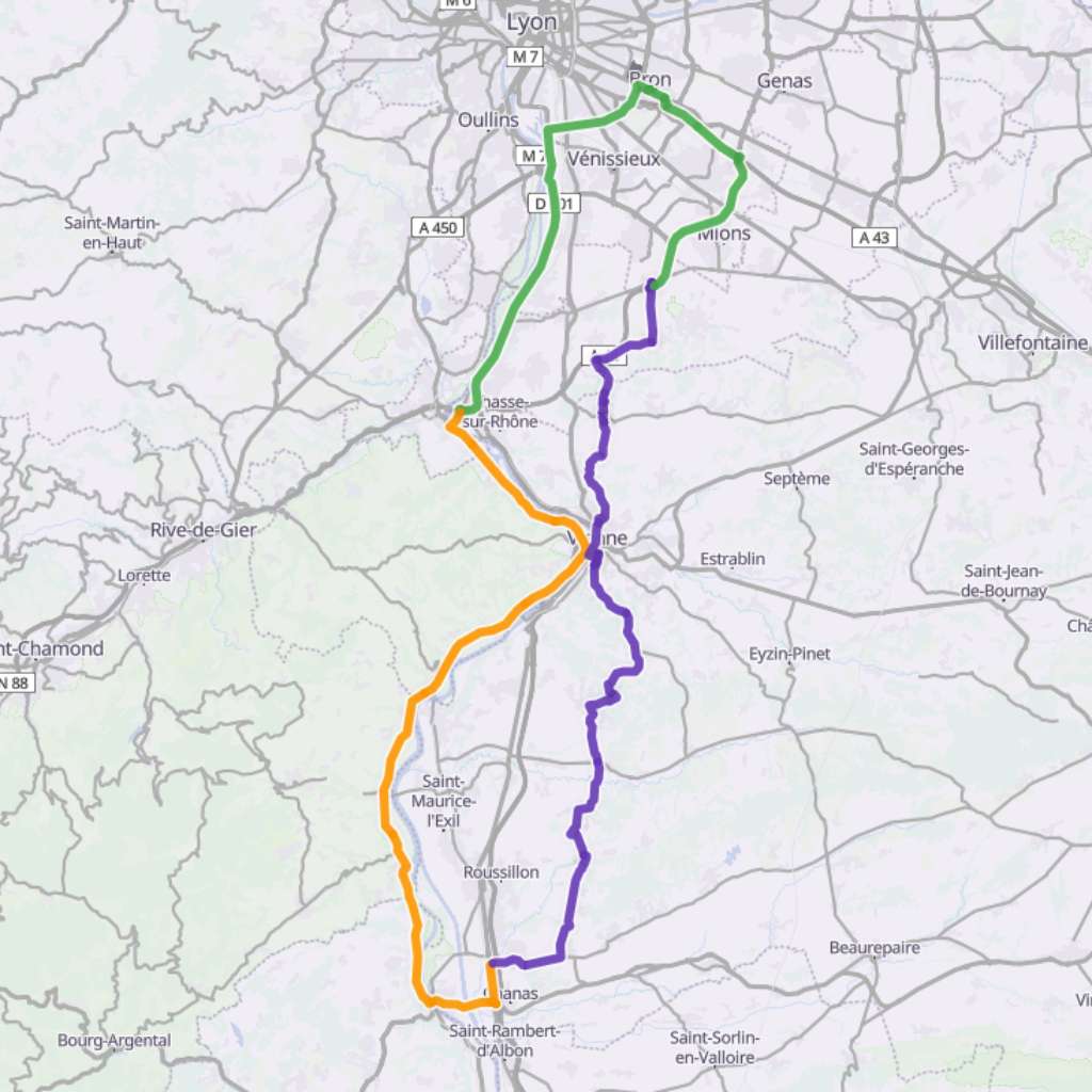 Map itinerary