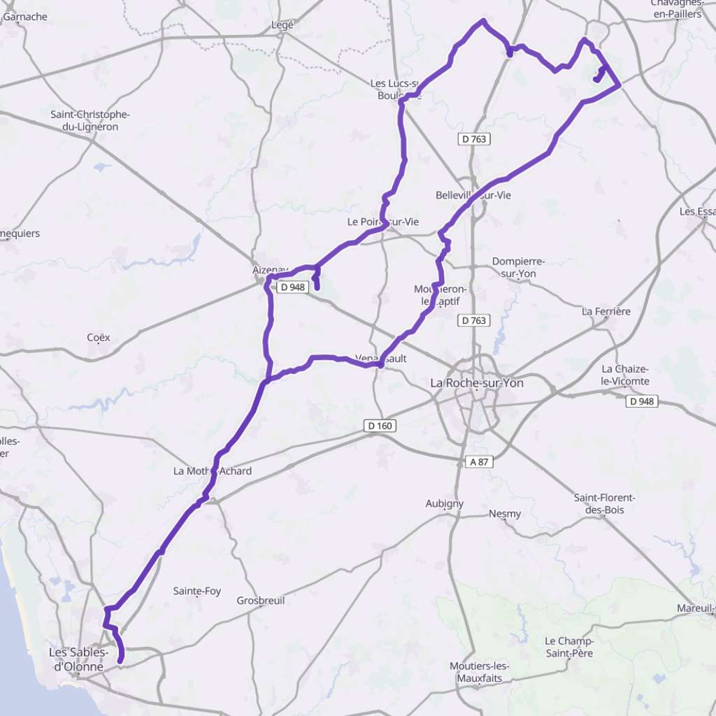 Map itinerary