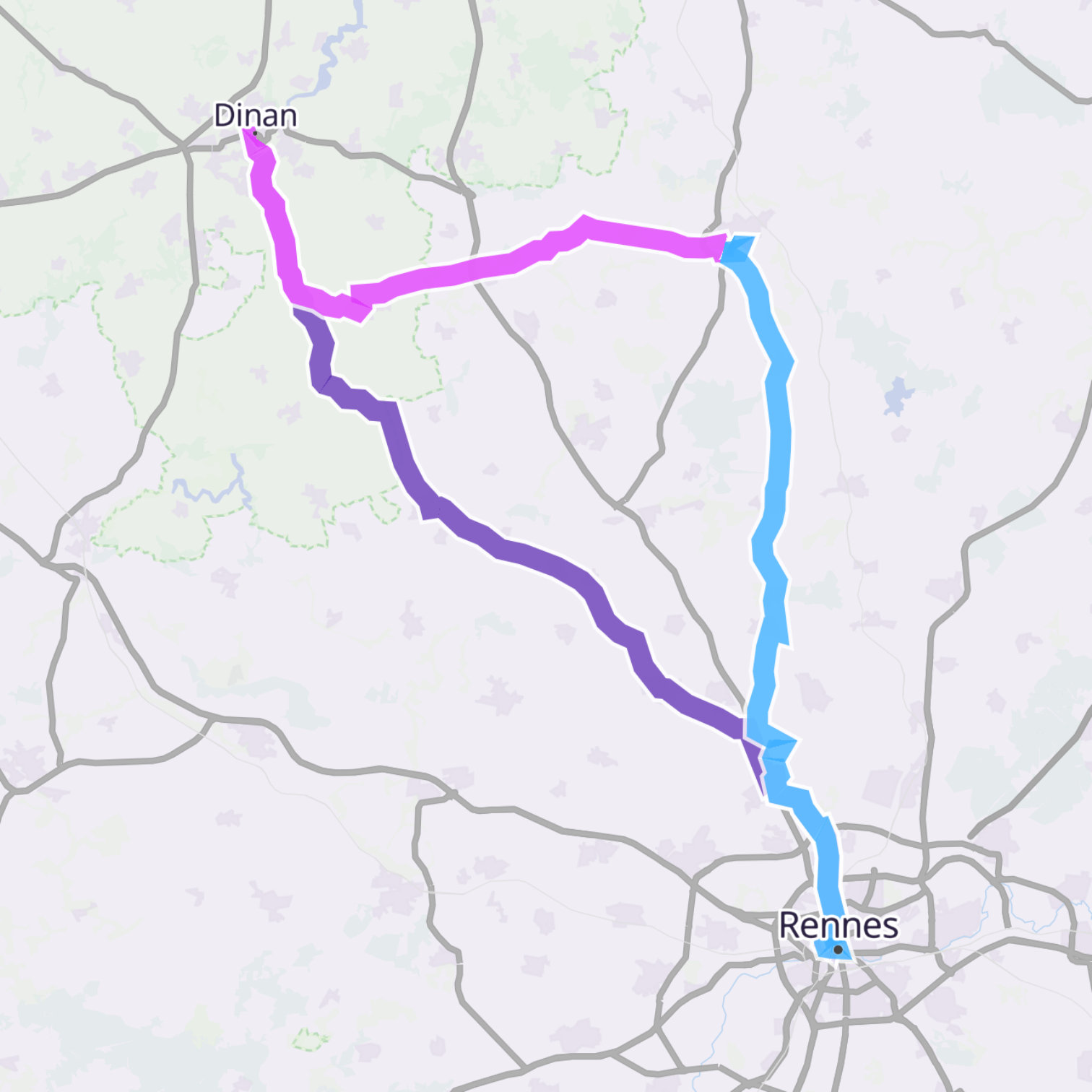Map itinerary