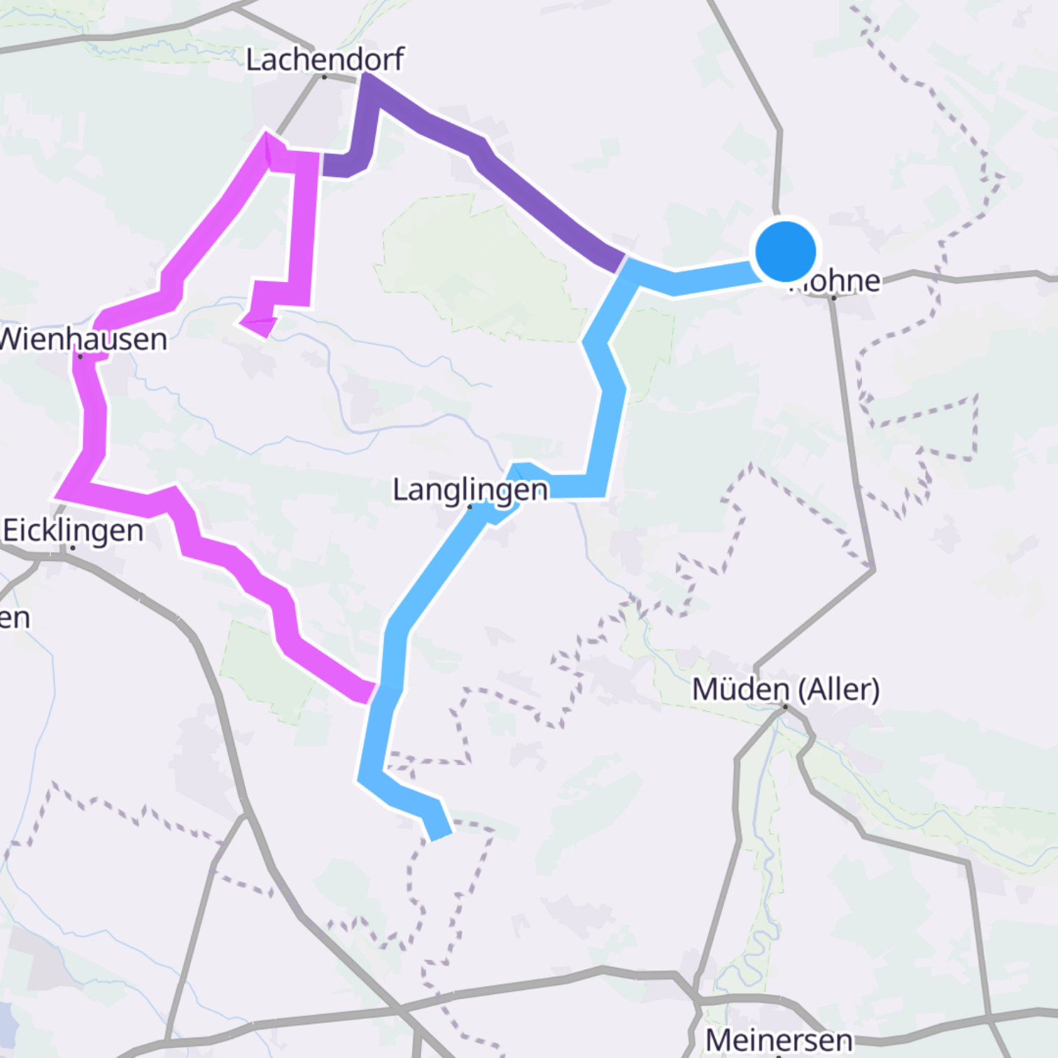Map itinerary