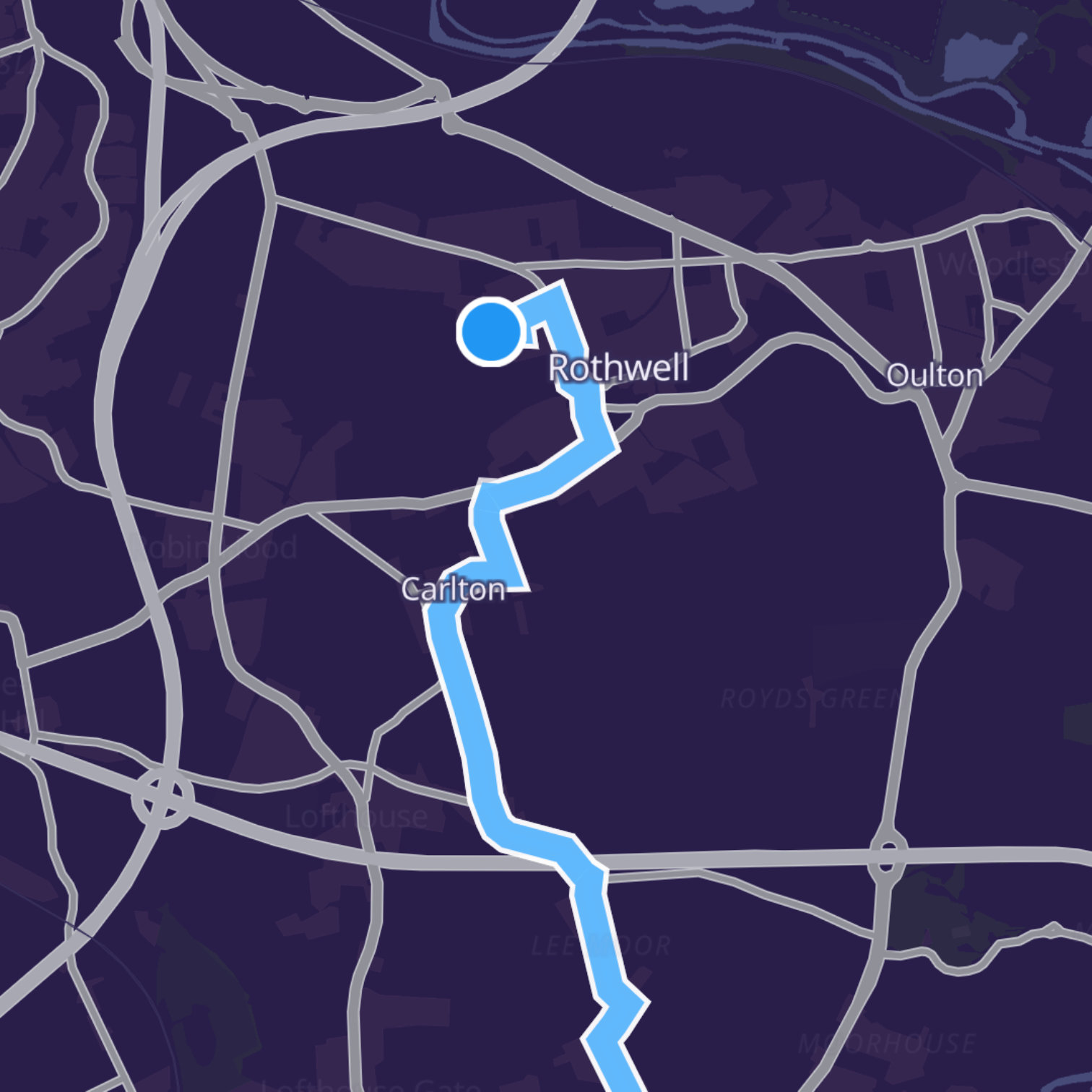 Map itinerary