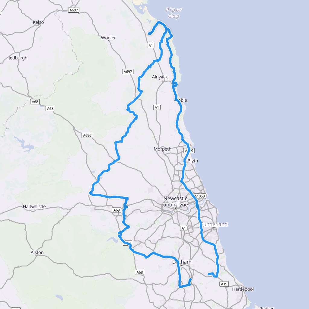 Map itinerary
