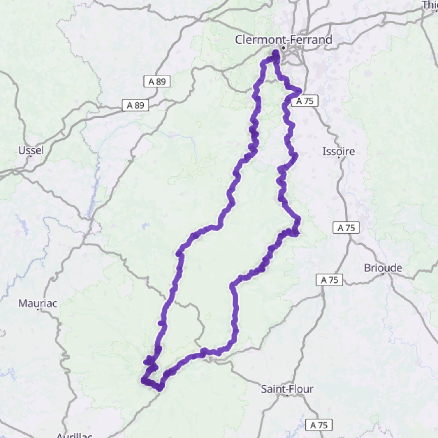 Map itinerary