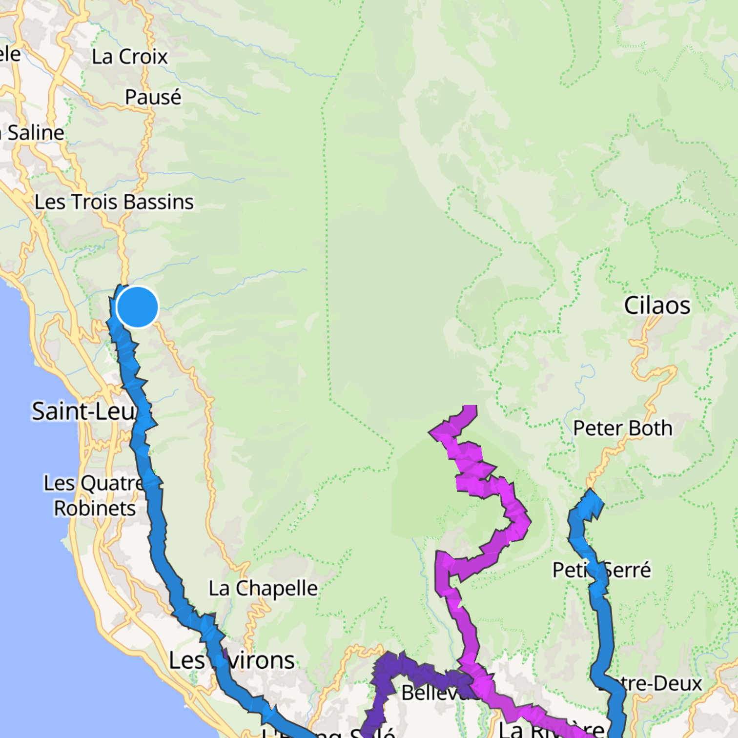 Map itinerary