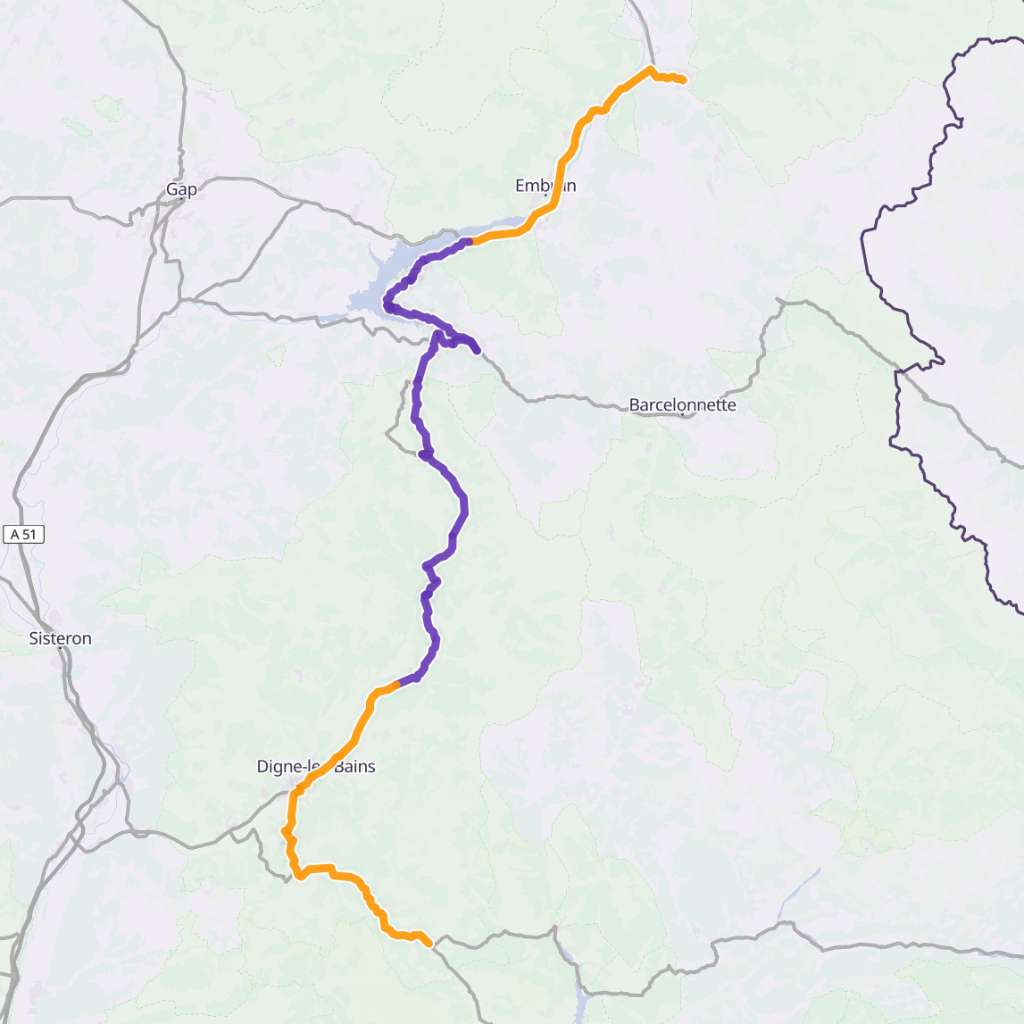 Map itinerary