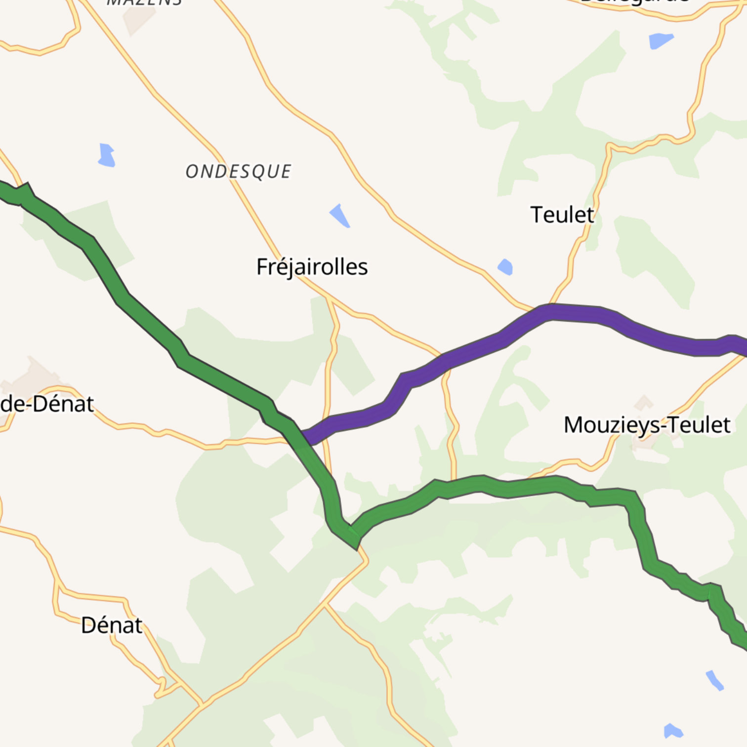 Map itinerary