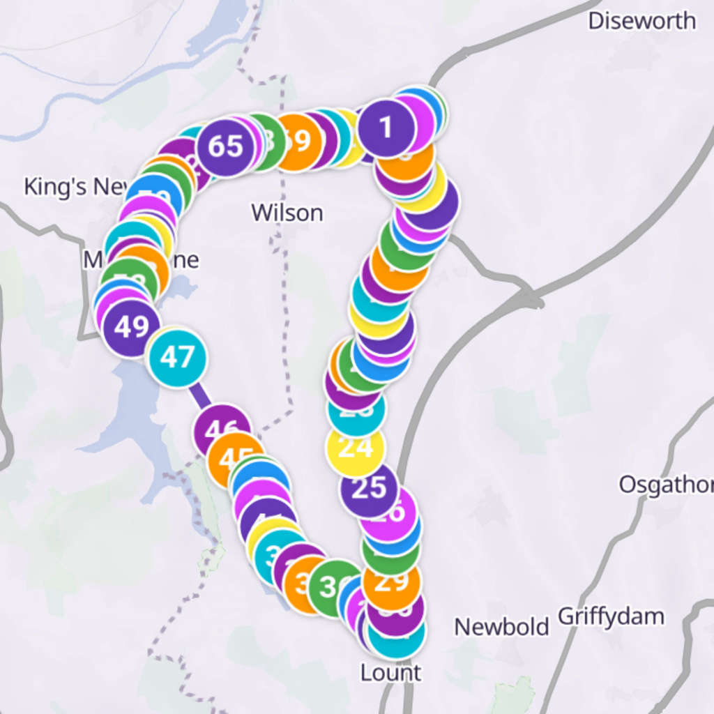 Map itinerary