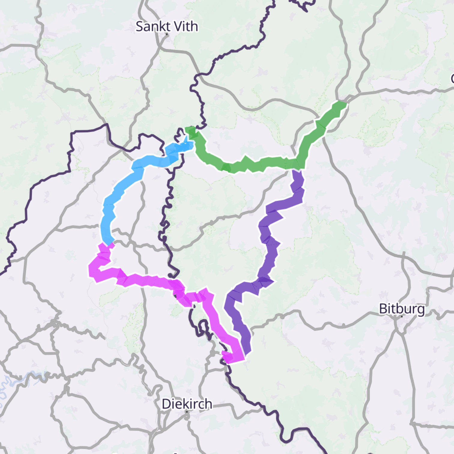 Map itinerary