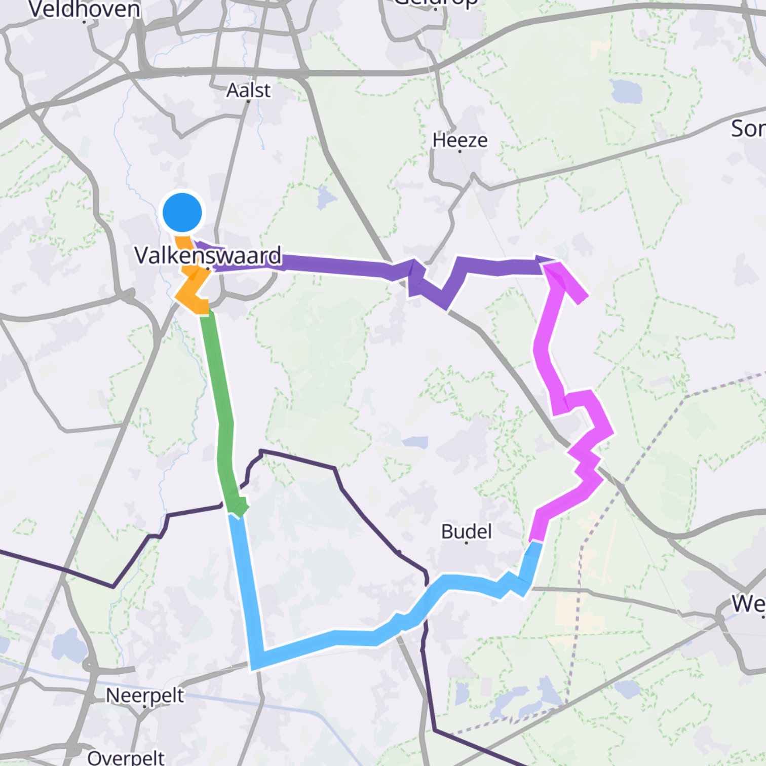 Map itinerary