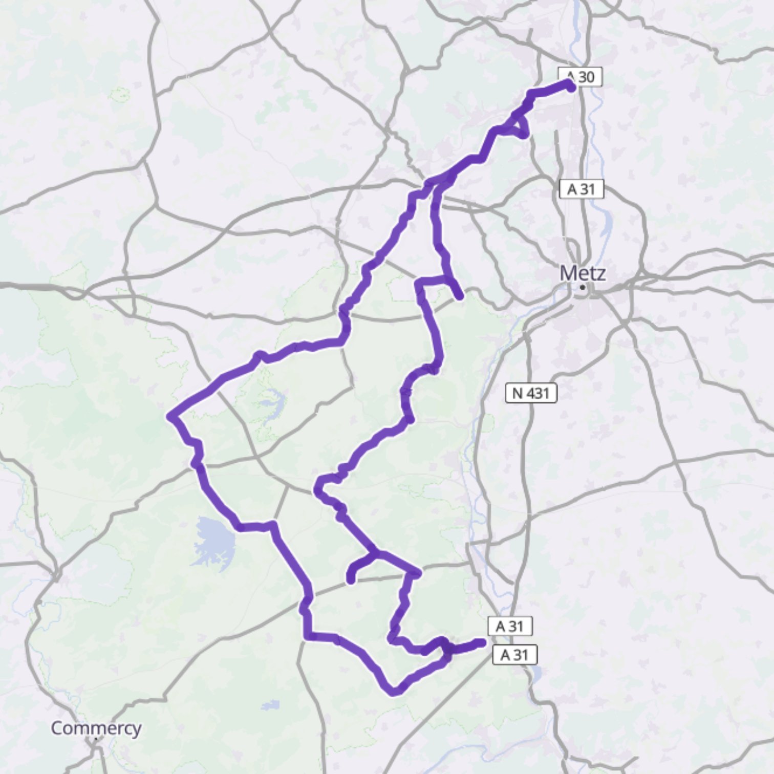 Map itinerary