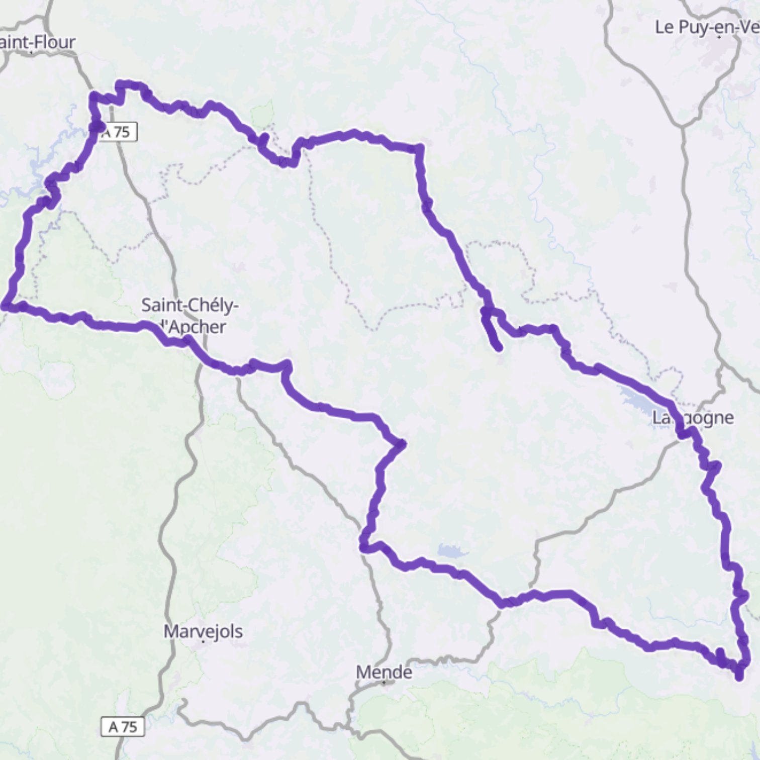 Map itinerary
