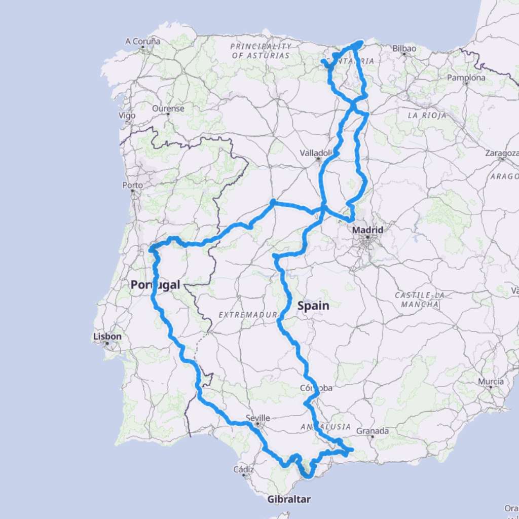 Map itinerary