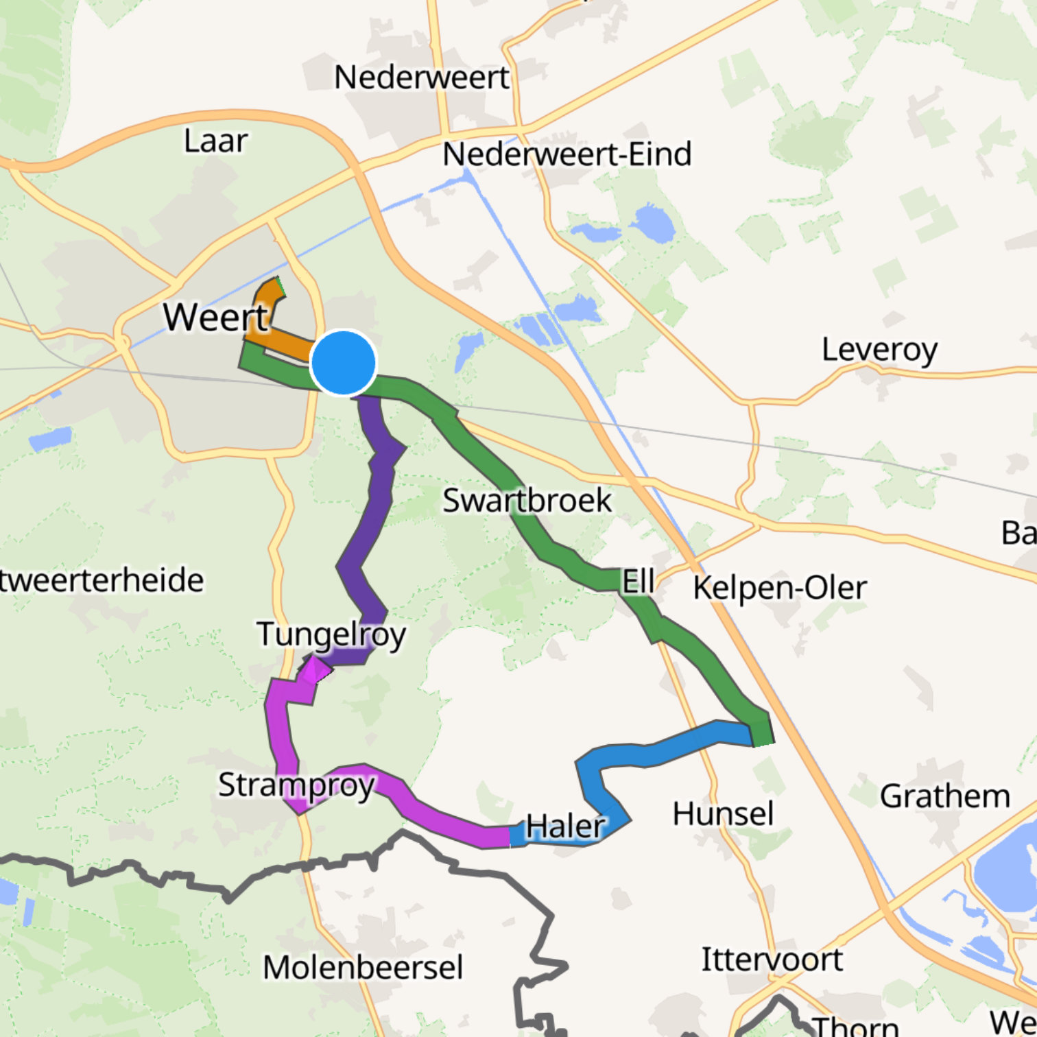 Map itinerary