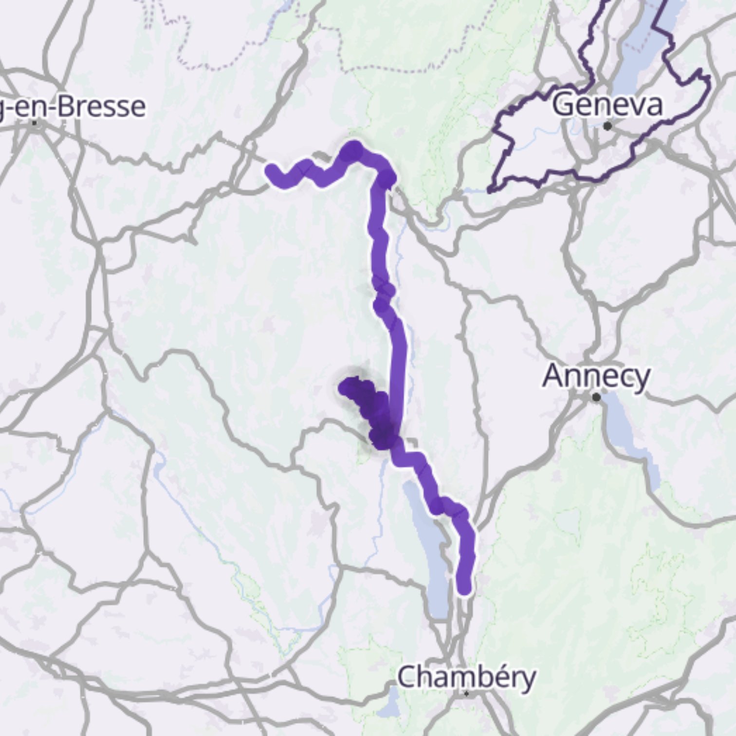 Map itinerary