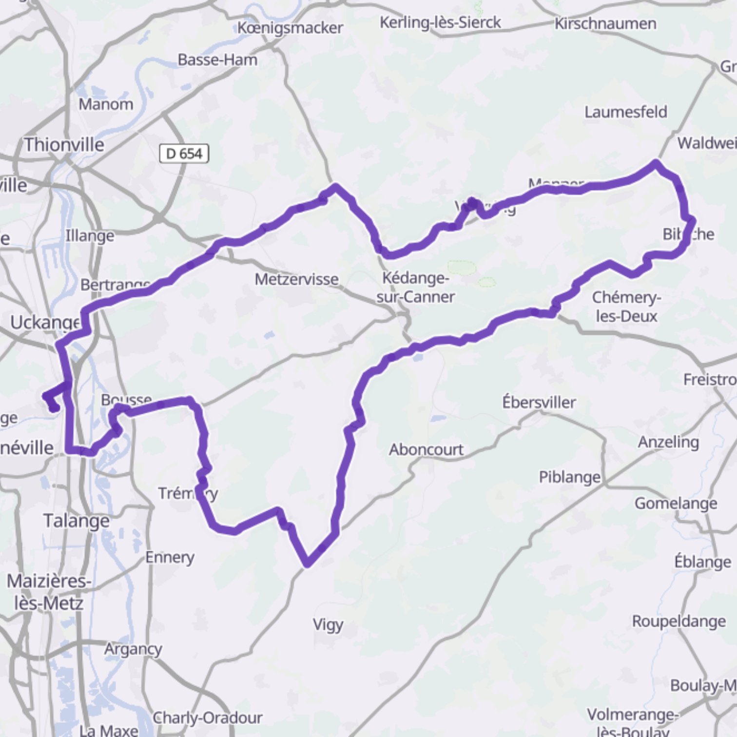 Map itinerary