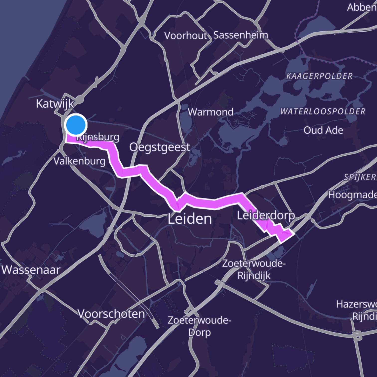 Map itinerary