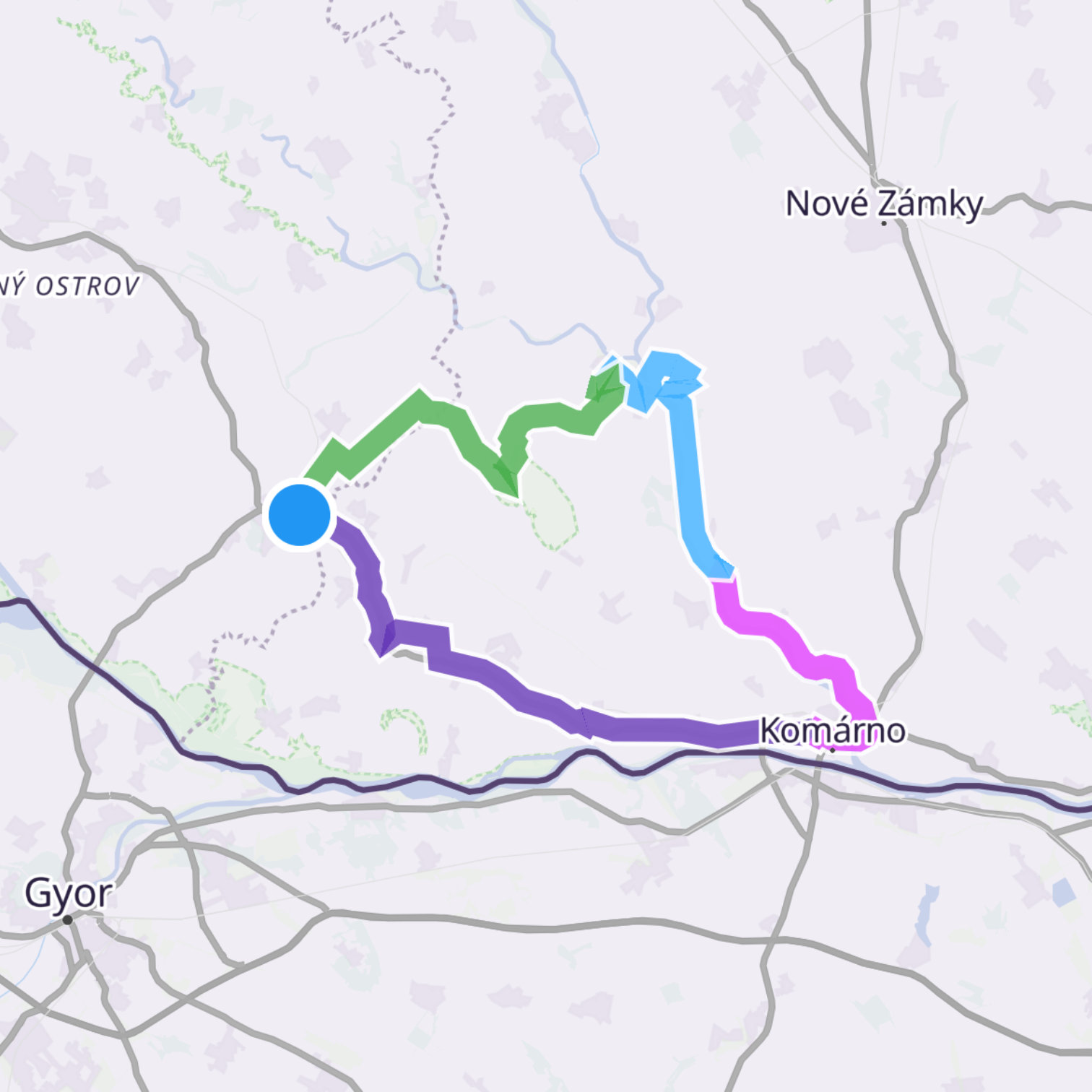 Map itinerary