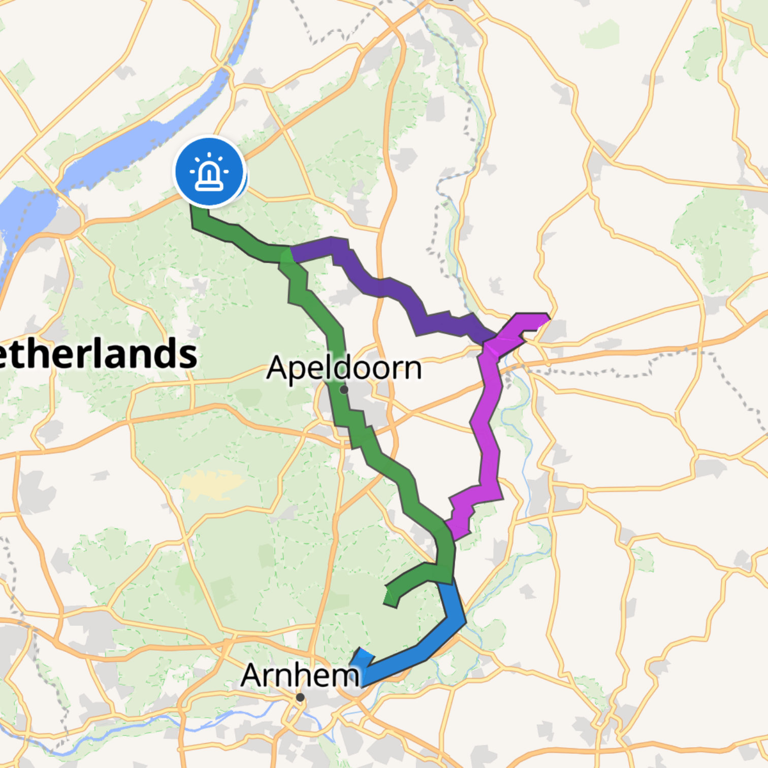 Map itinerary