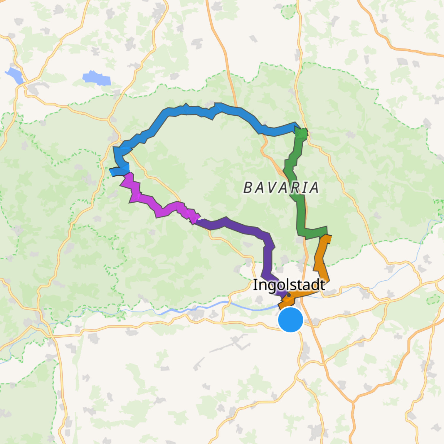 Map itinerary