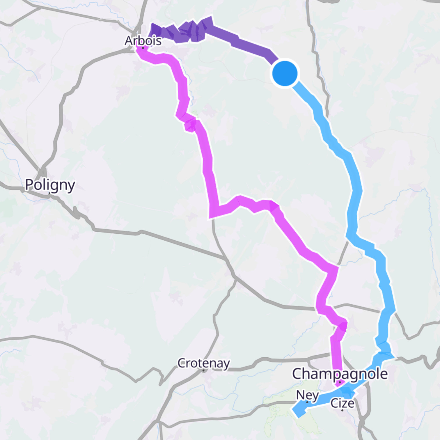 Map itinerary