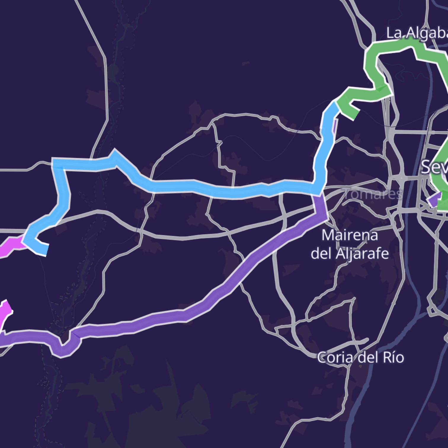 Map itinerary