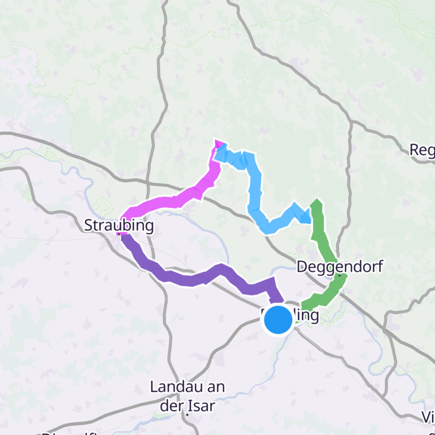 Map itinerary