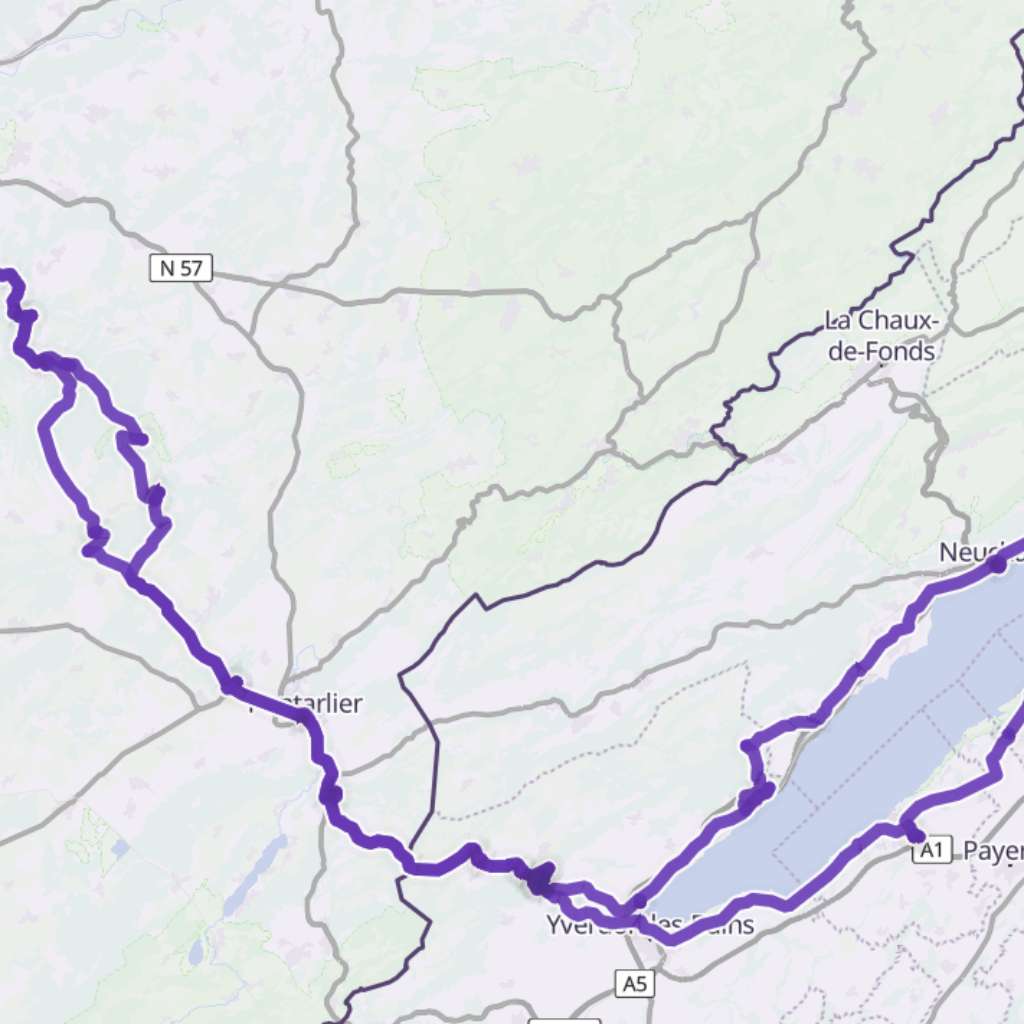 Map itinerary