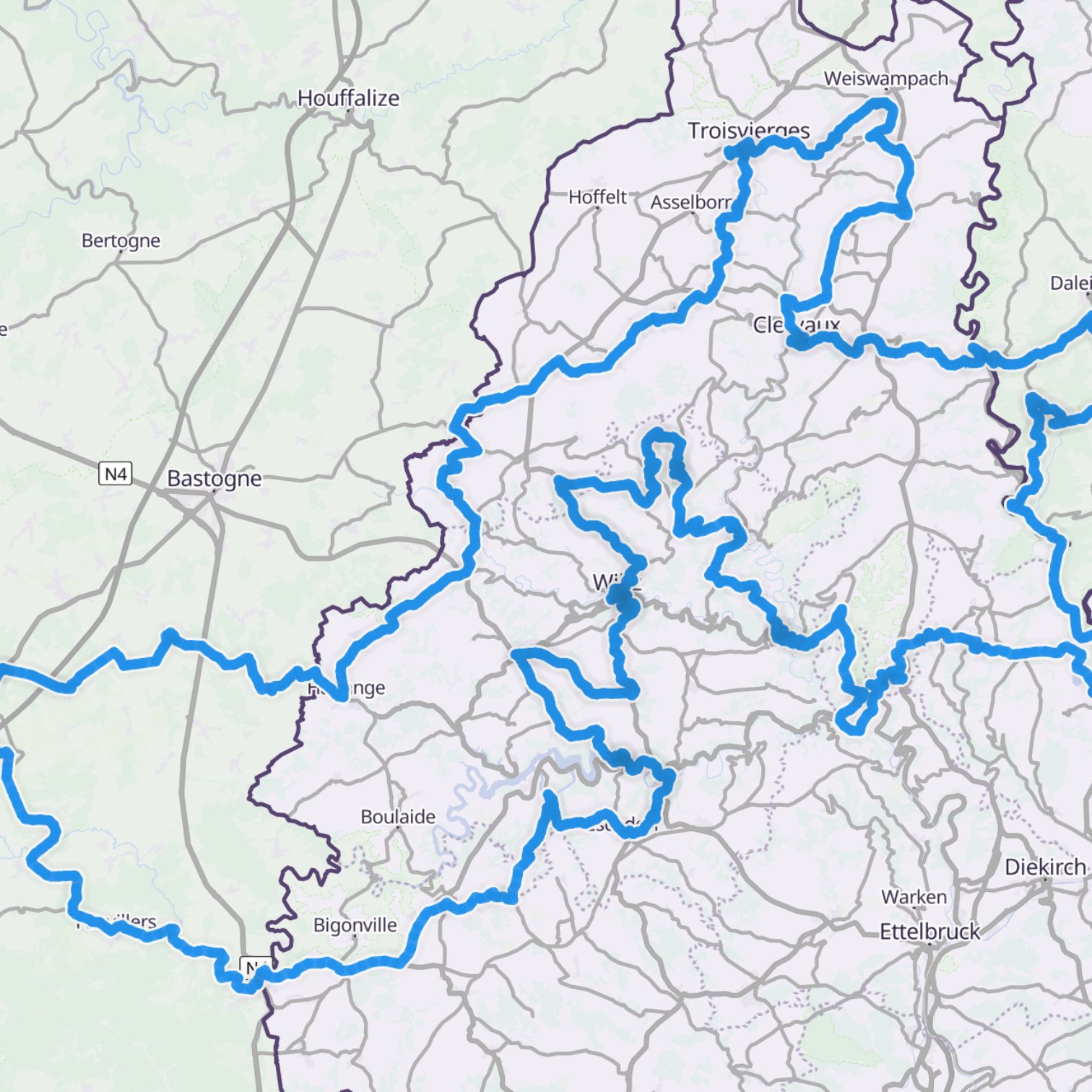 Map itinerary