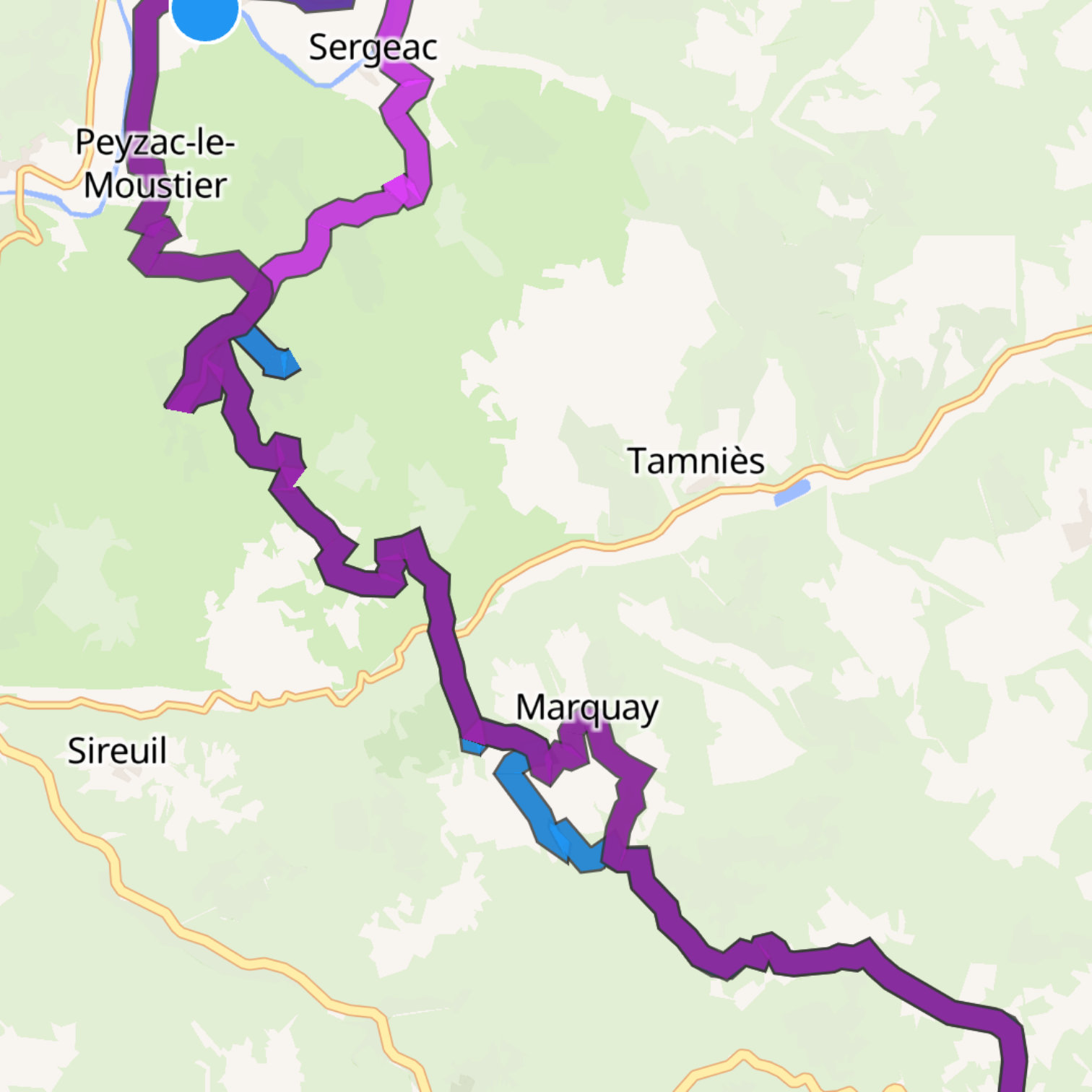 Map itinerary