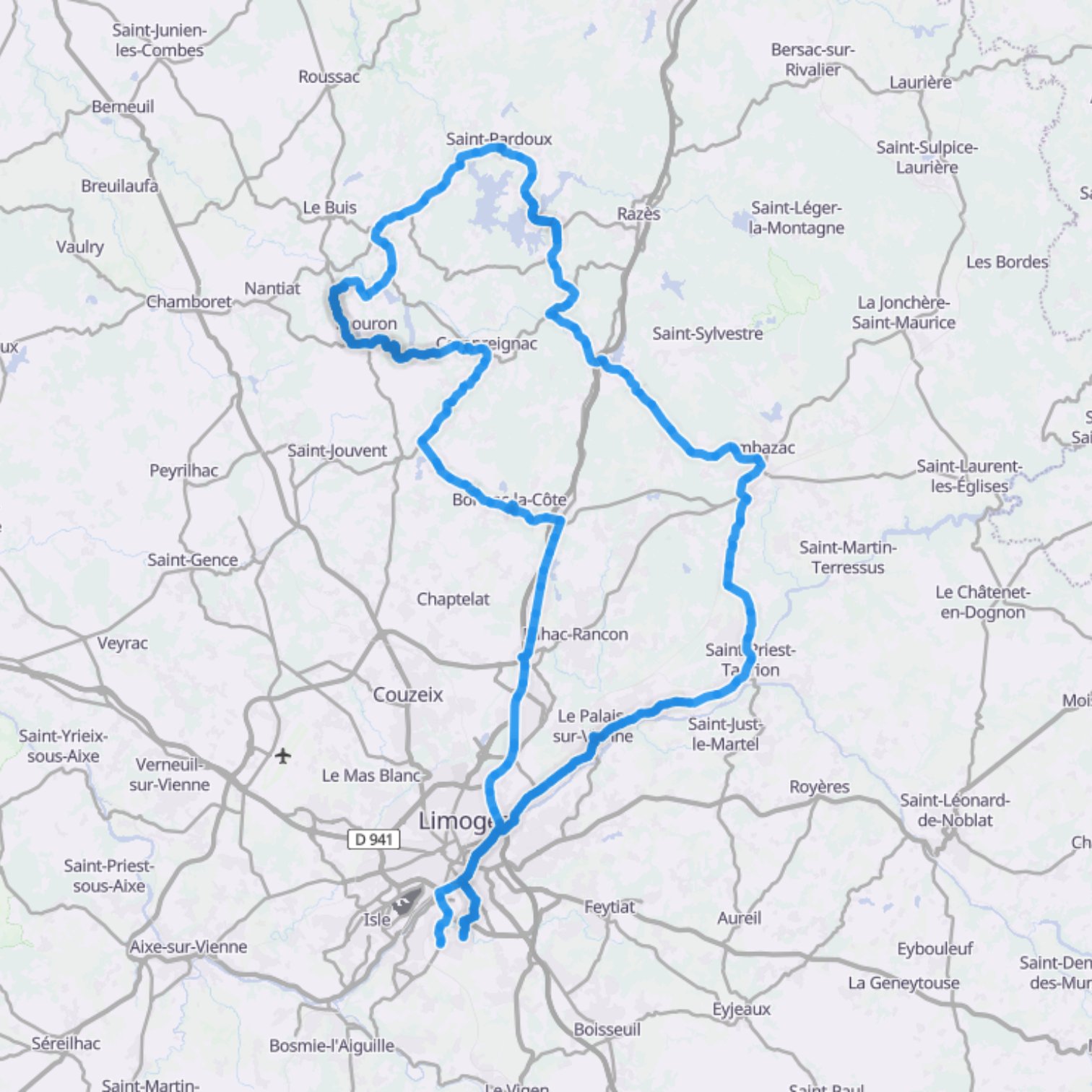 Map itinerary