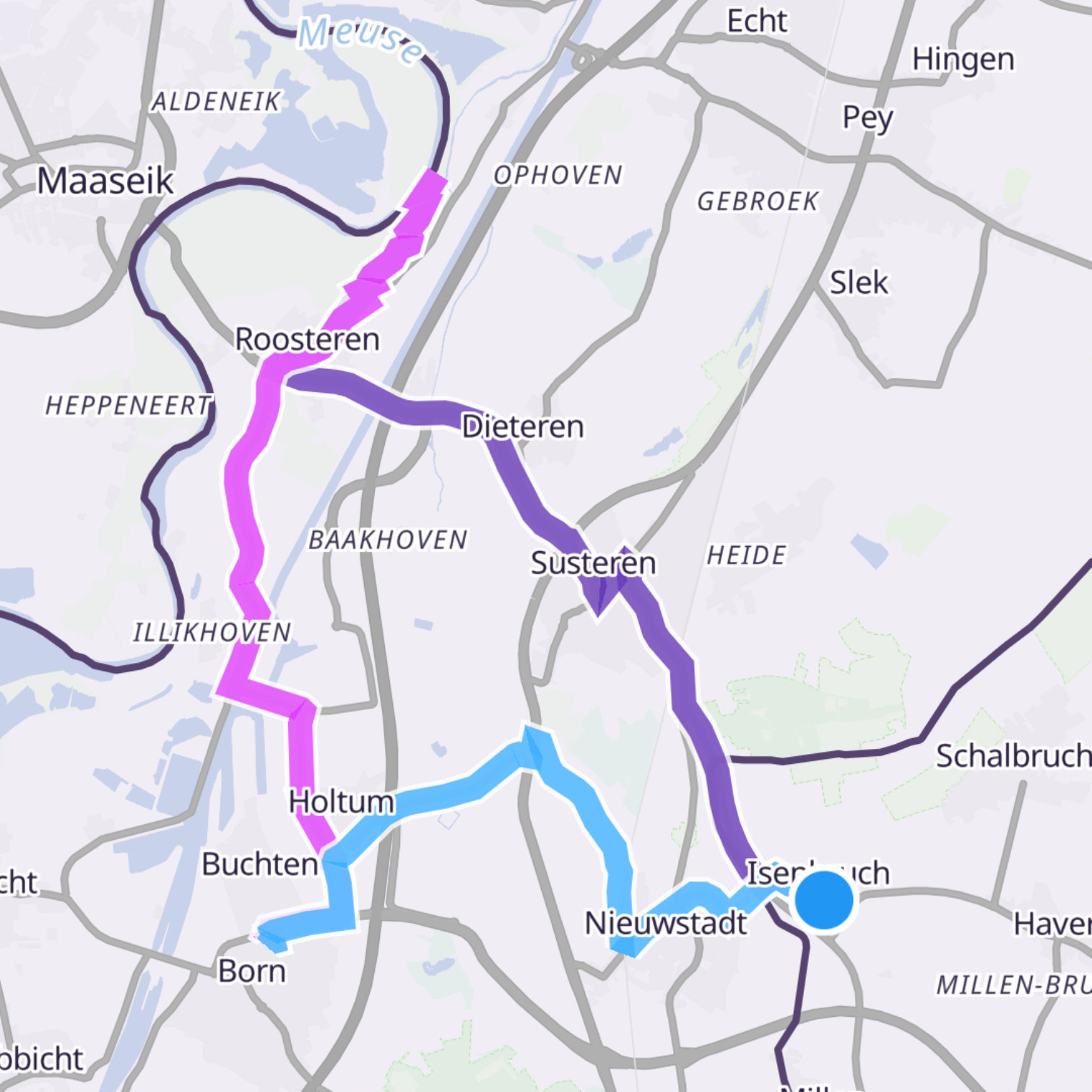Map itinerary