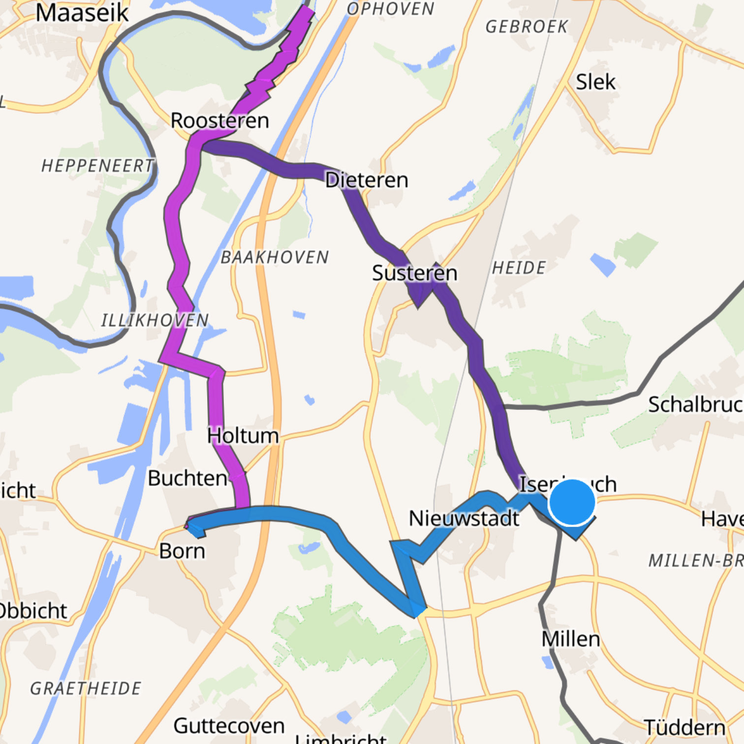 Map itinerary