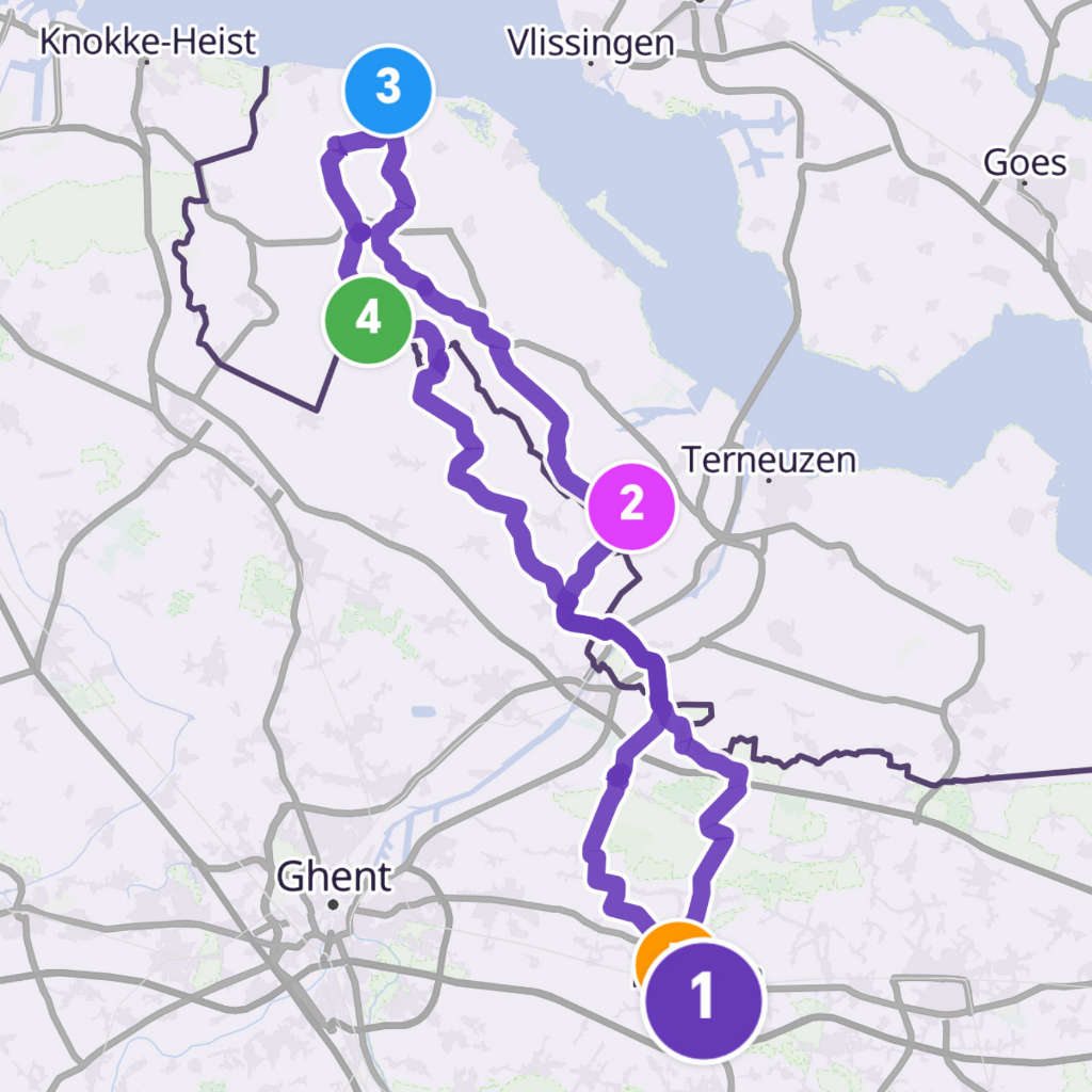 Map itinerary