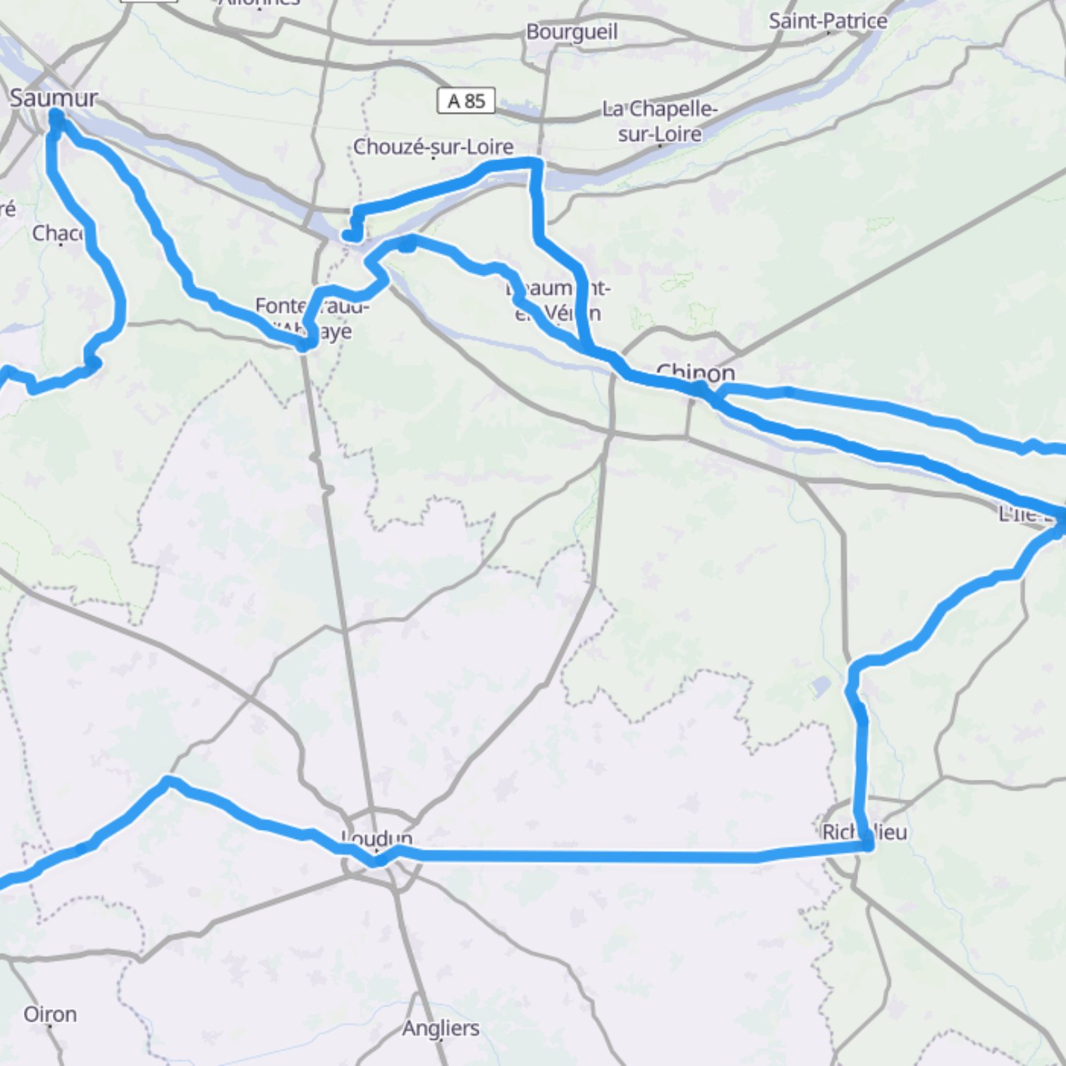 Map itinerary
