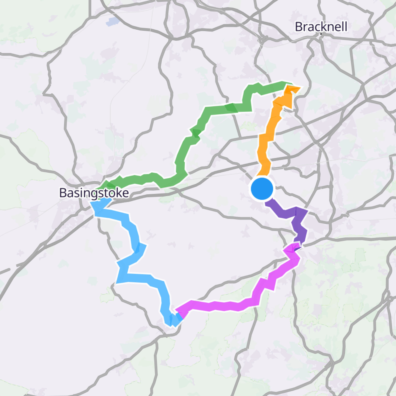 Map itinerary
