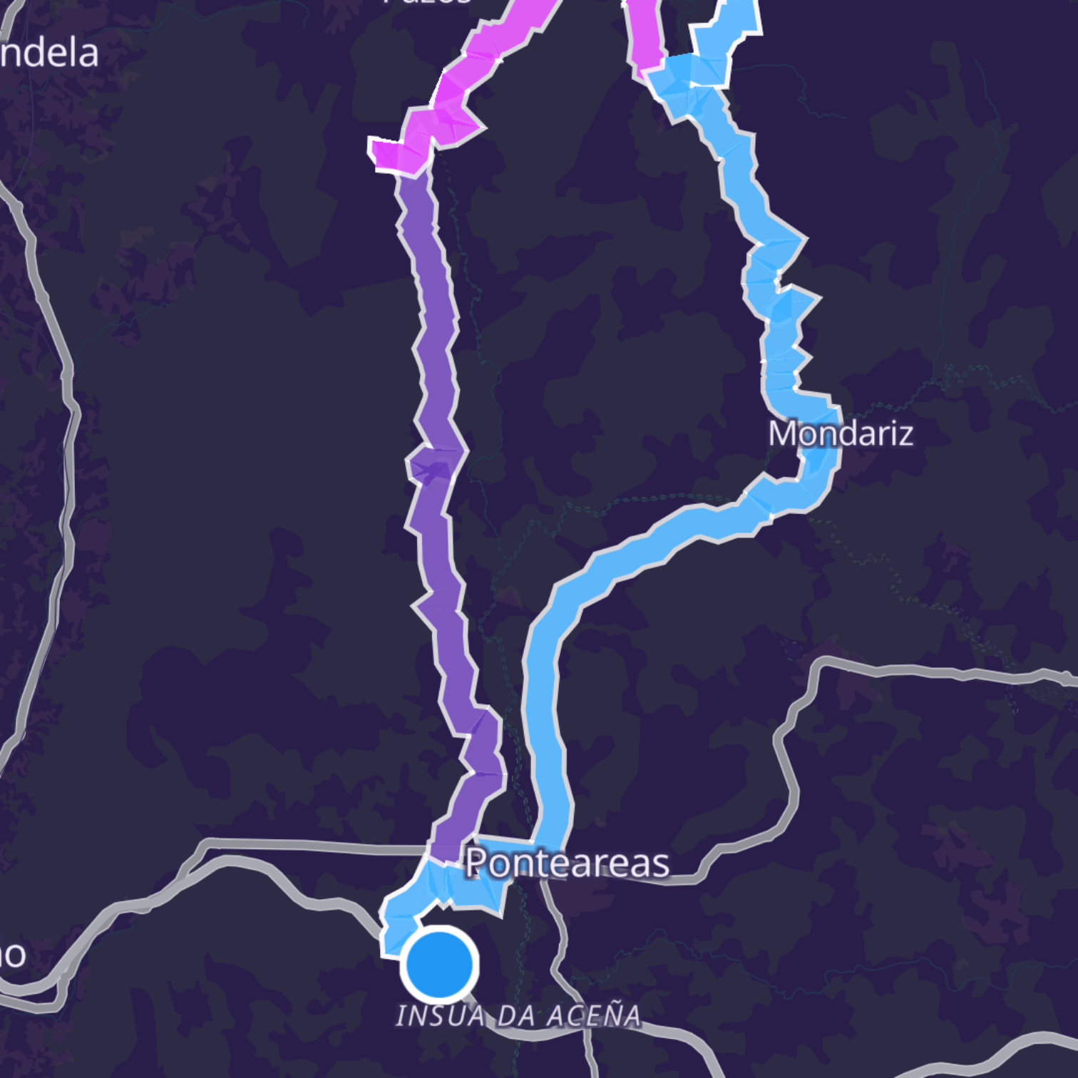 Map itinerary