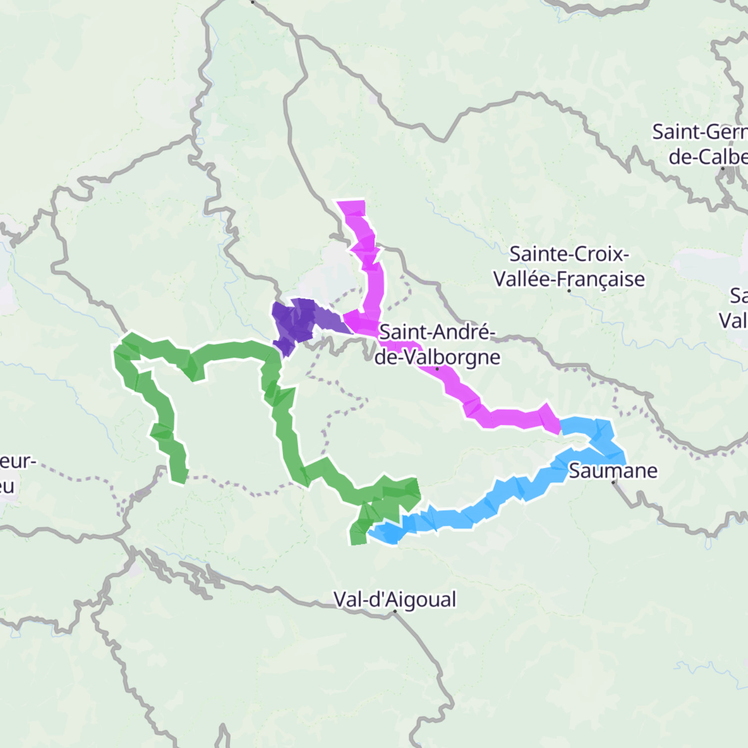 Map itinerary